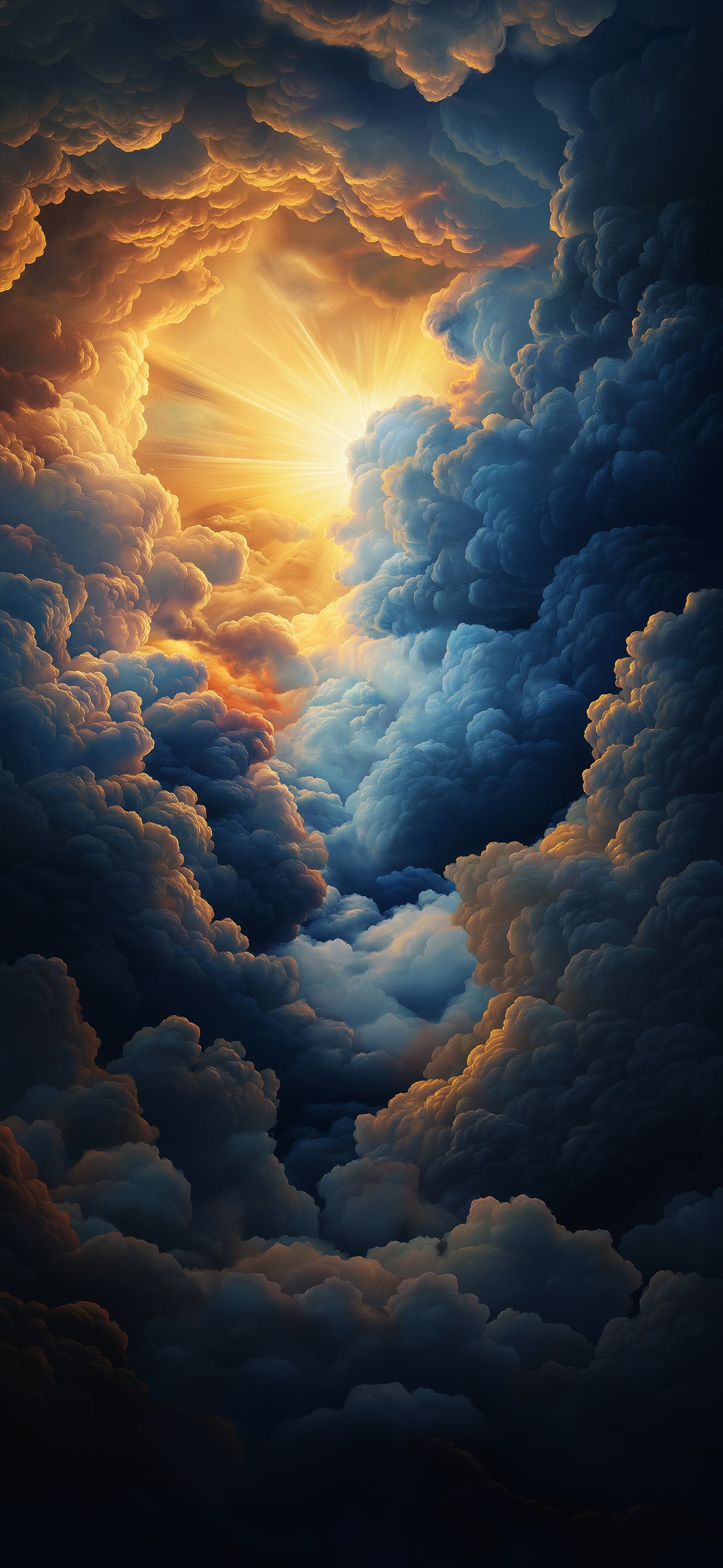 Heavenly Cloud Burst - free phone wallpaper