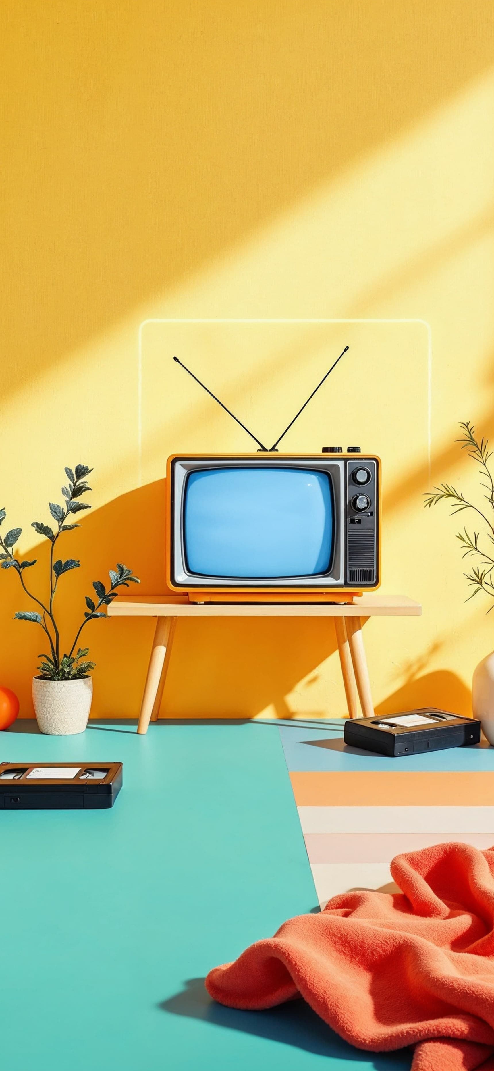 Retro Television Still - free phone wallpaper