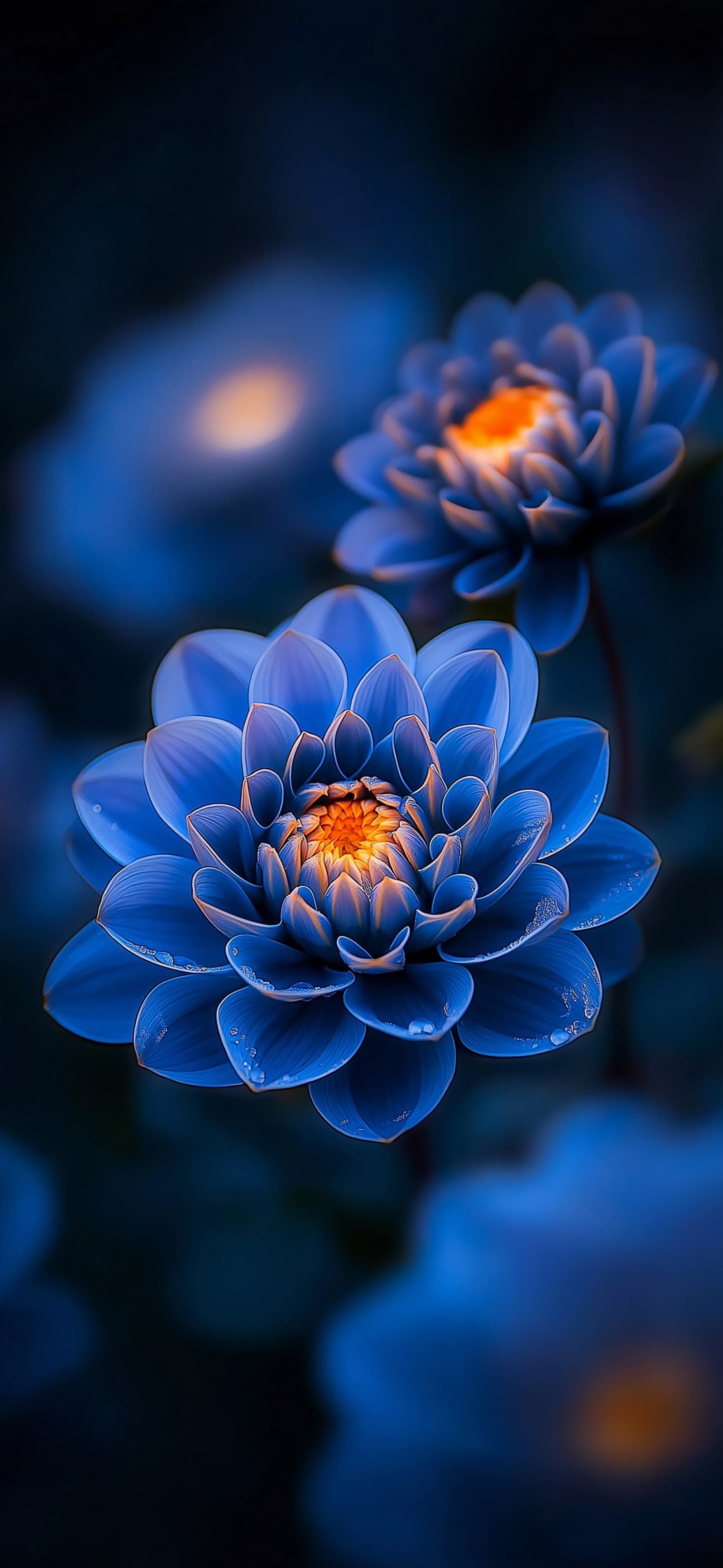 Blue Dahlia Bloom - free phone wallpaper