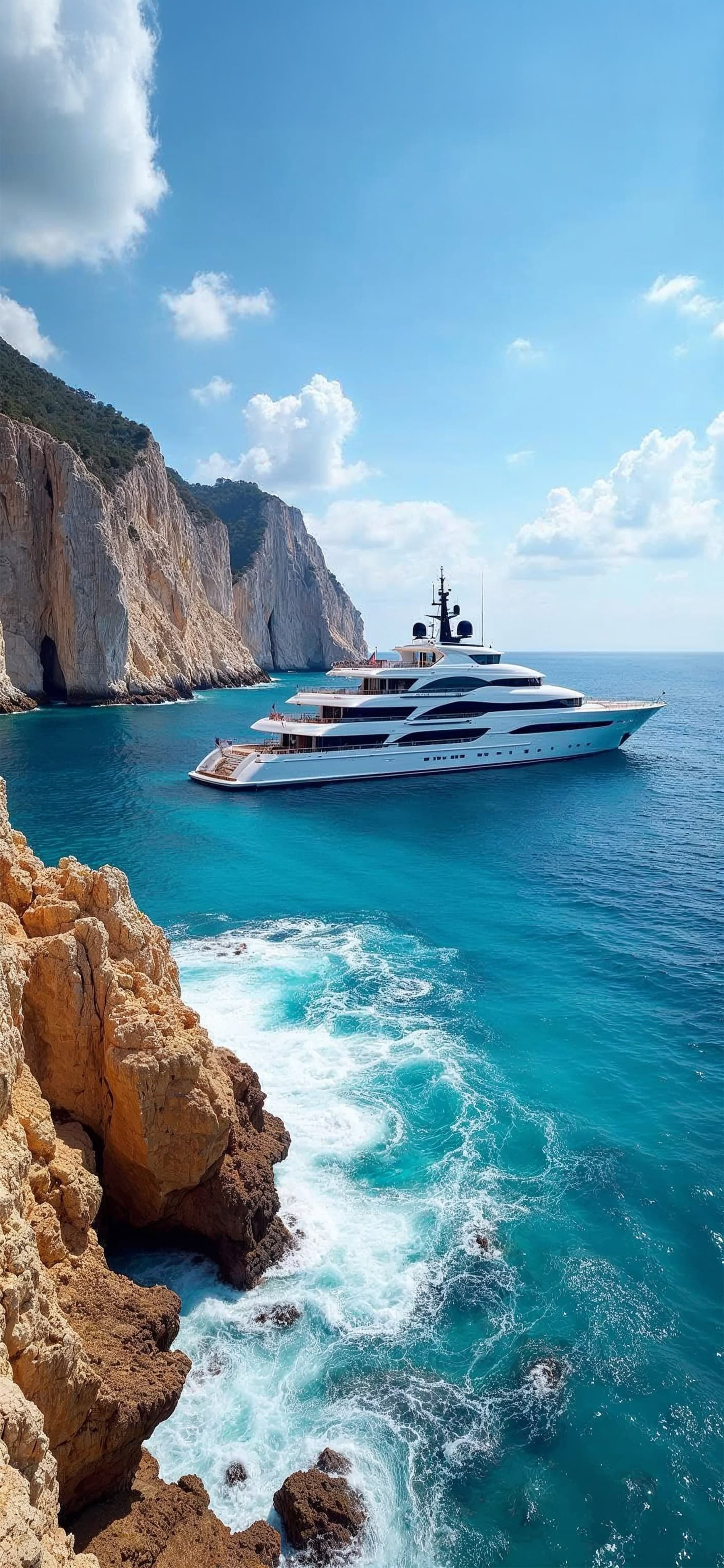 Luxury Yacht Voyage - free phone wallpaper