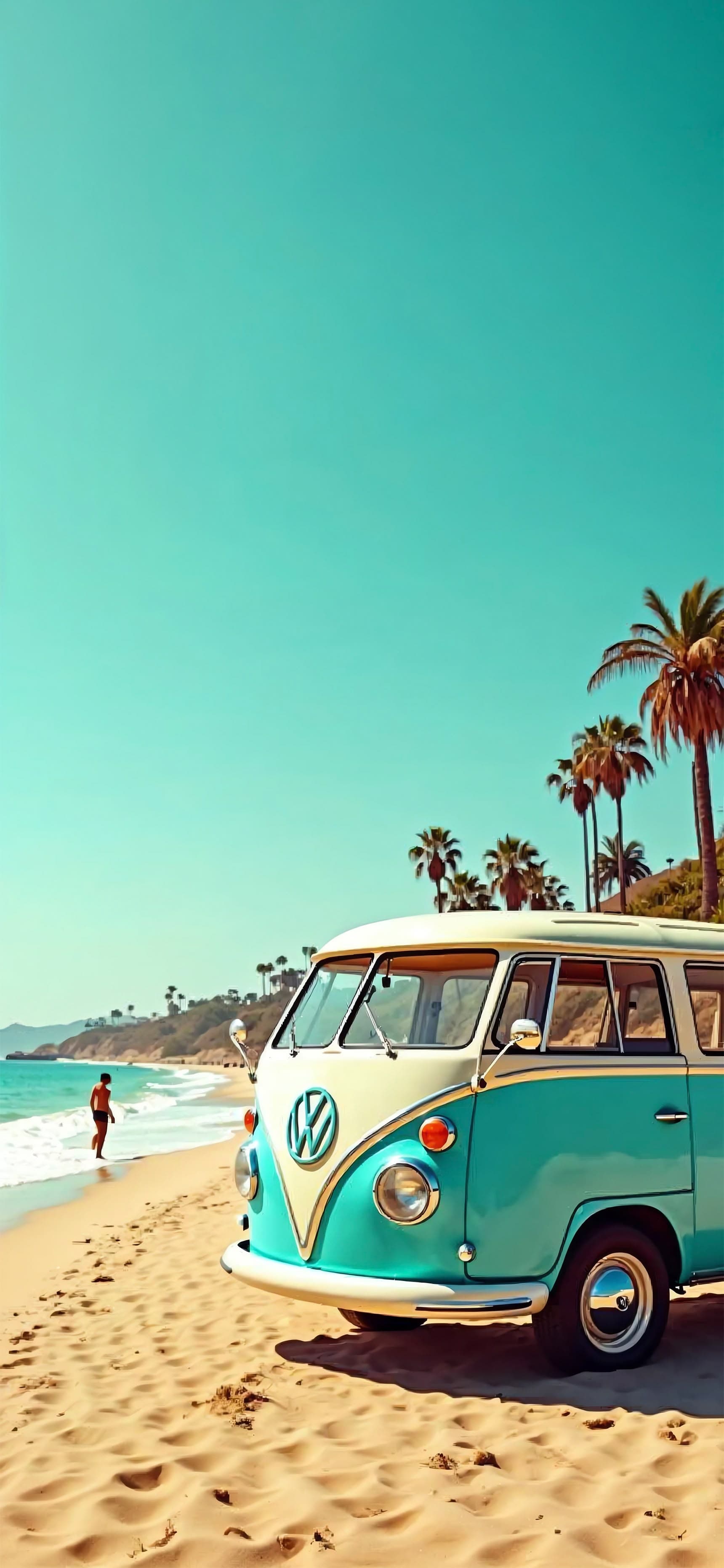Coastal Van - free phone wallpaper