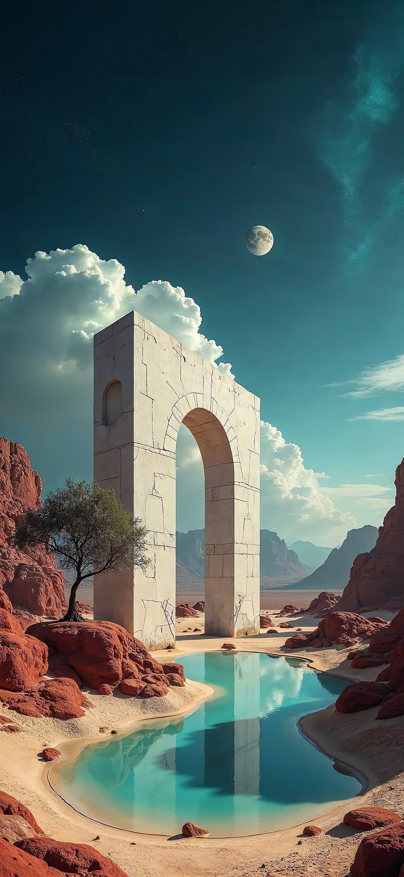Desert Archway - free phone wallpaper