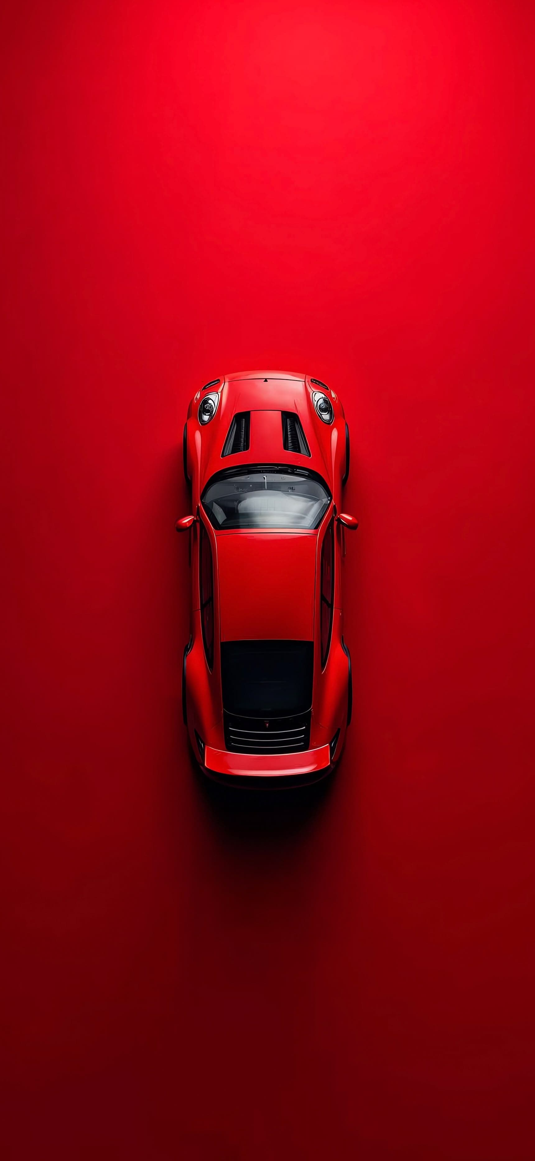 Red Car Simplicity - free phone wallpaper