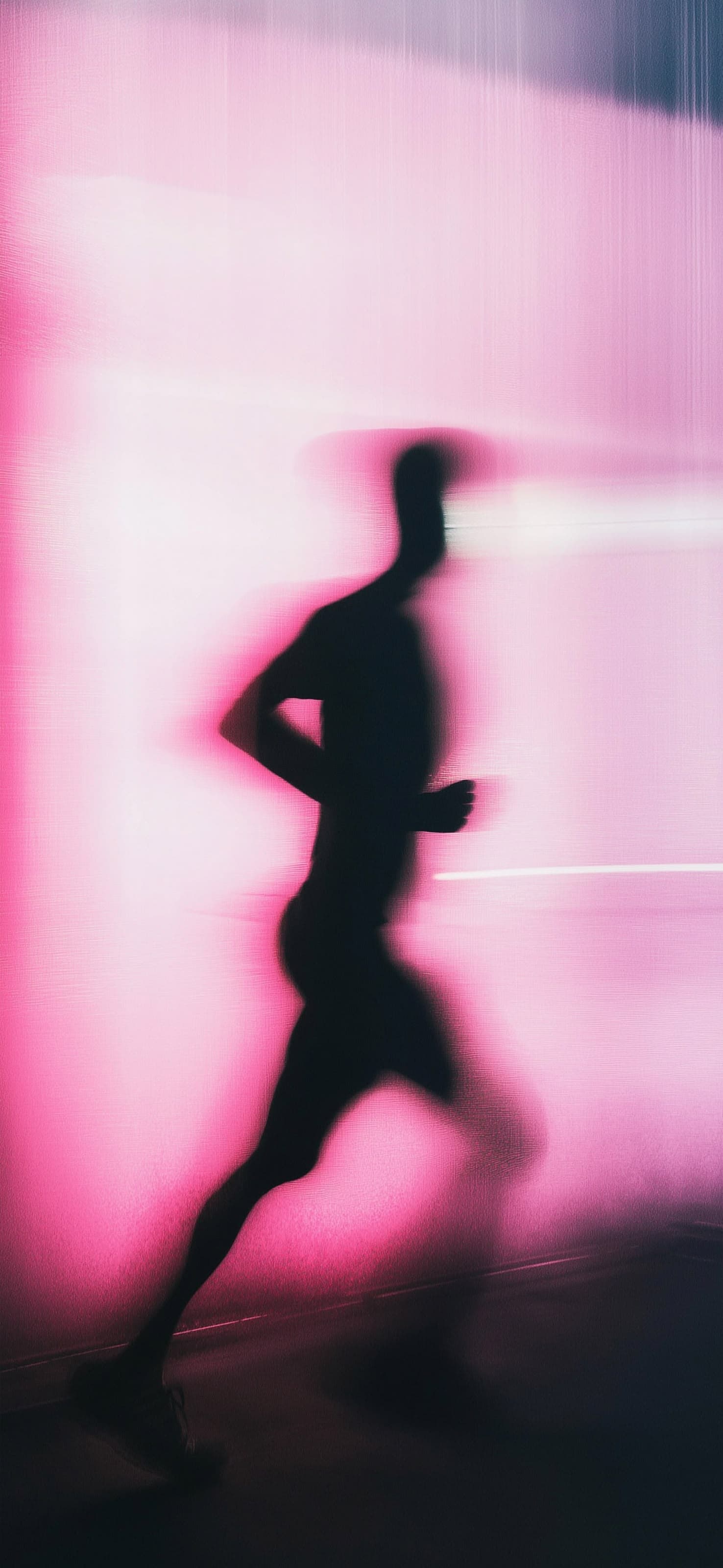Blurred Runner Silhouette - free phone wallpaper