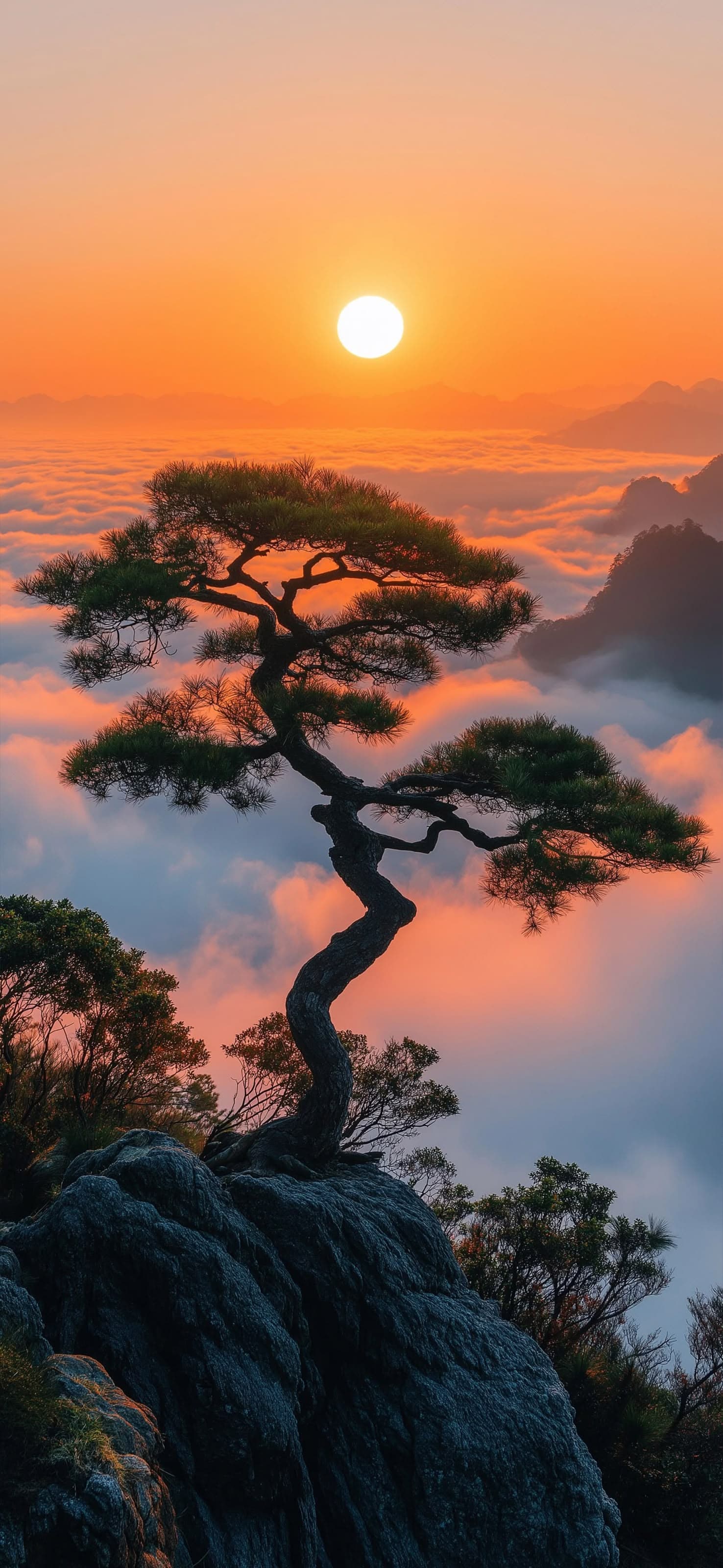 Mountain Sunrise Serenity - free phone wallpaper