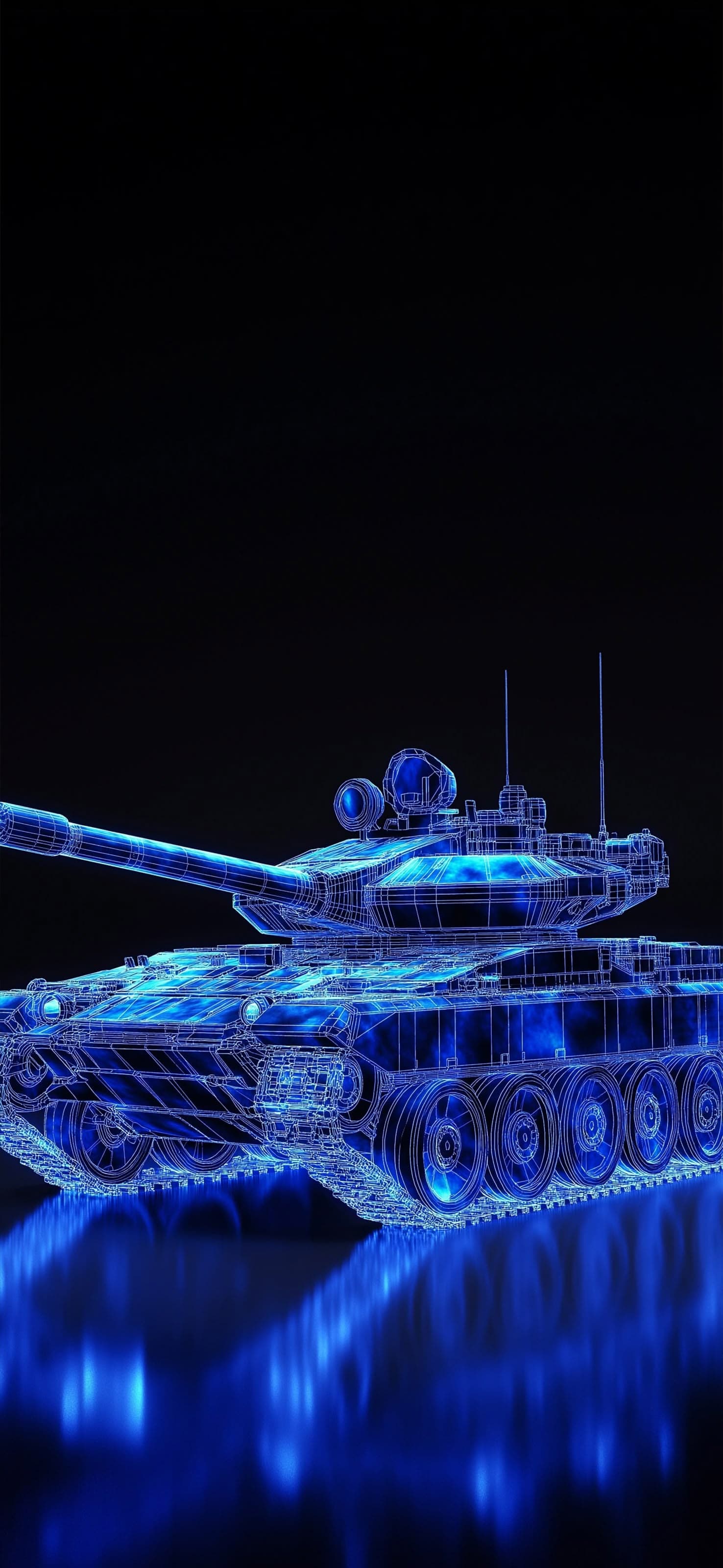Blue Tank Blueprint - free phone wallpaper