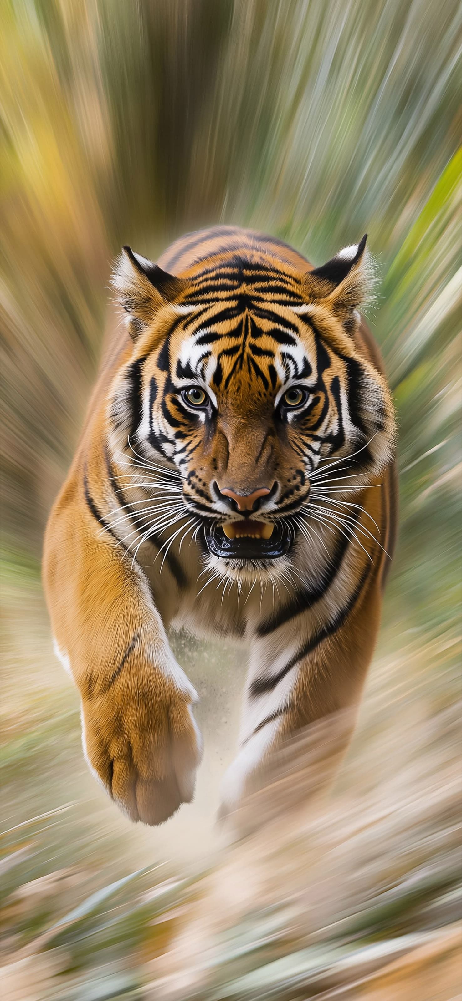 Tiger Speed Burst - free phone wallpaper