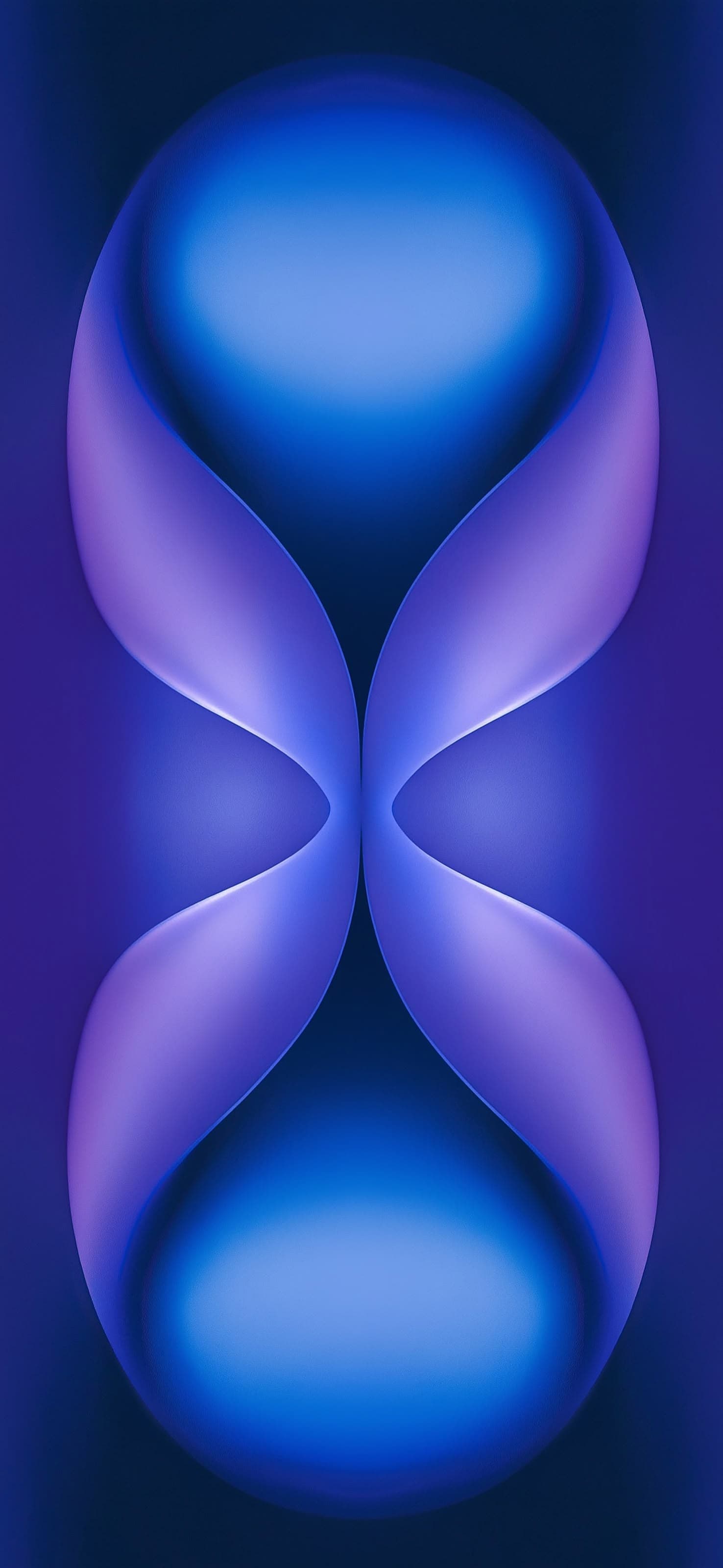 Abstract Blue Curves - free phone wallpaper