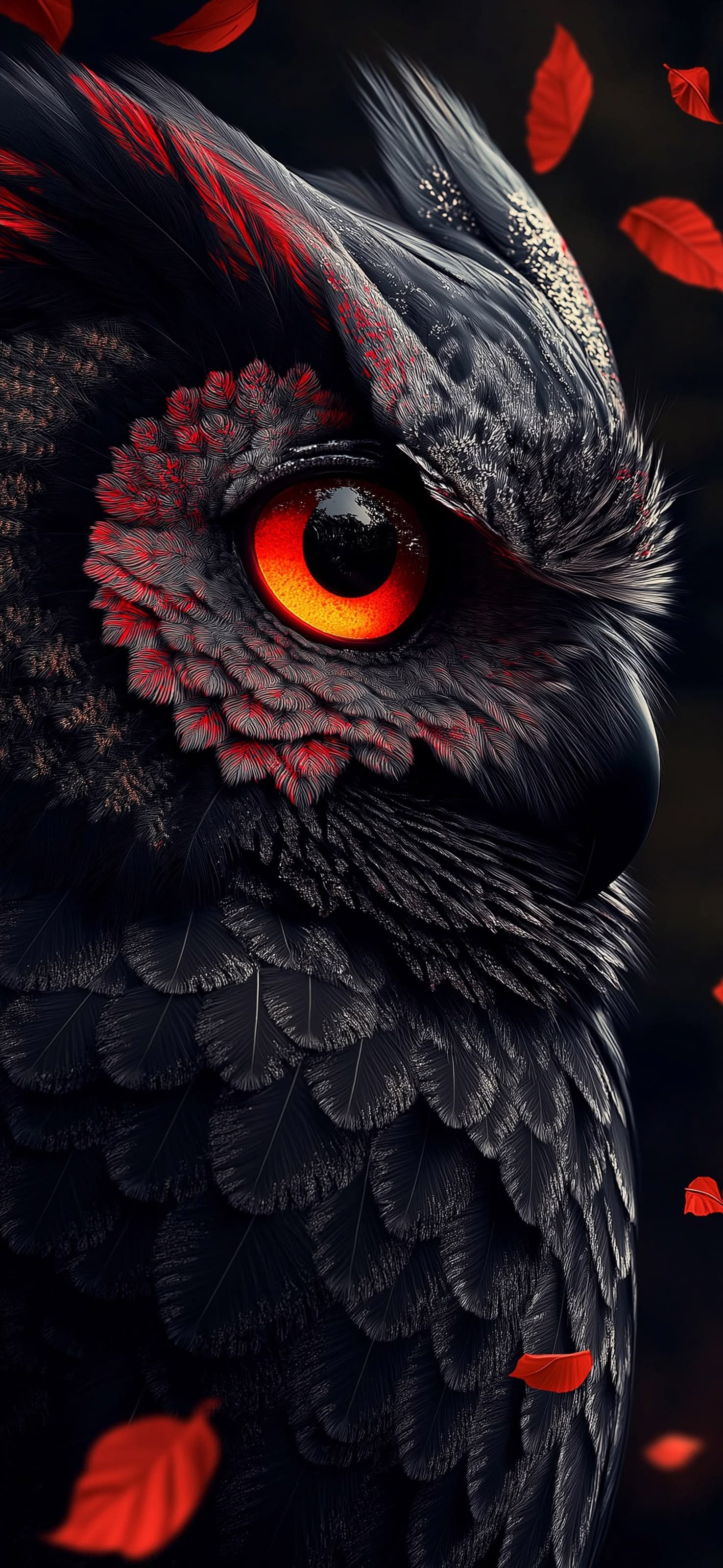 Intense Owl Gaze - free phone wallpaper