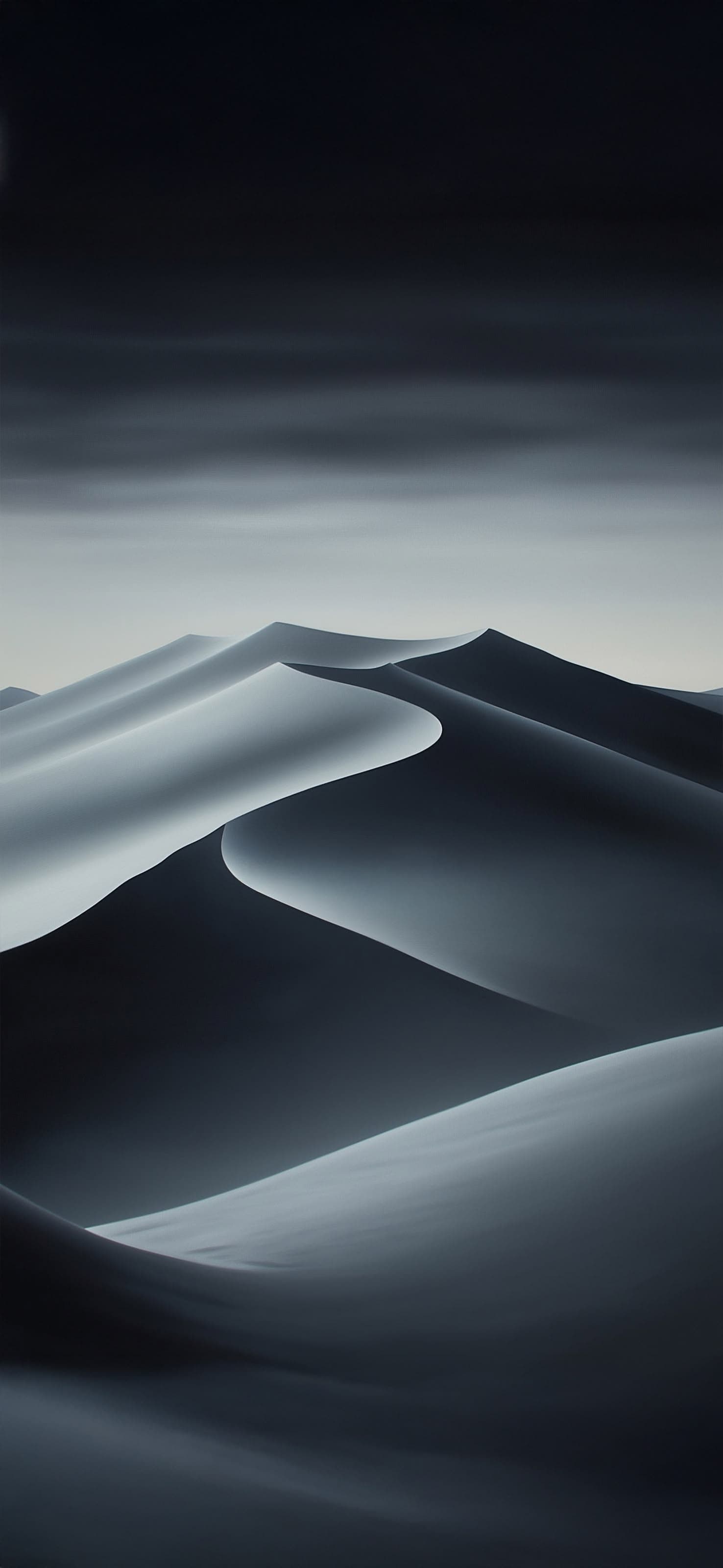 Monochrome Sand Dunes - free phone wallpaper
