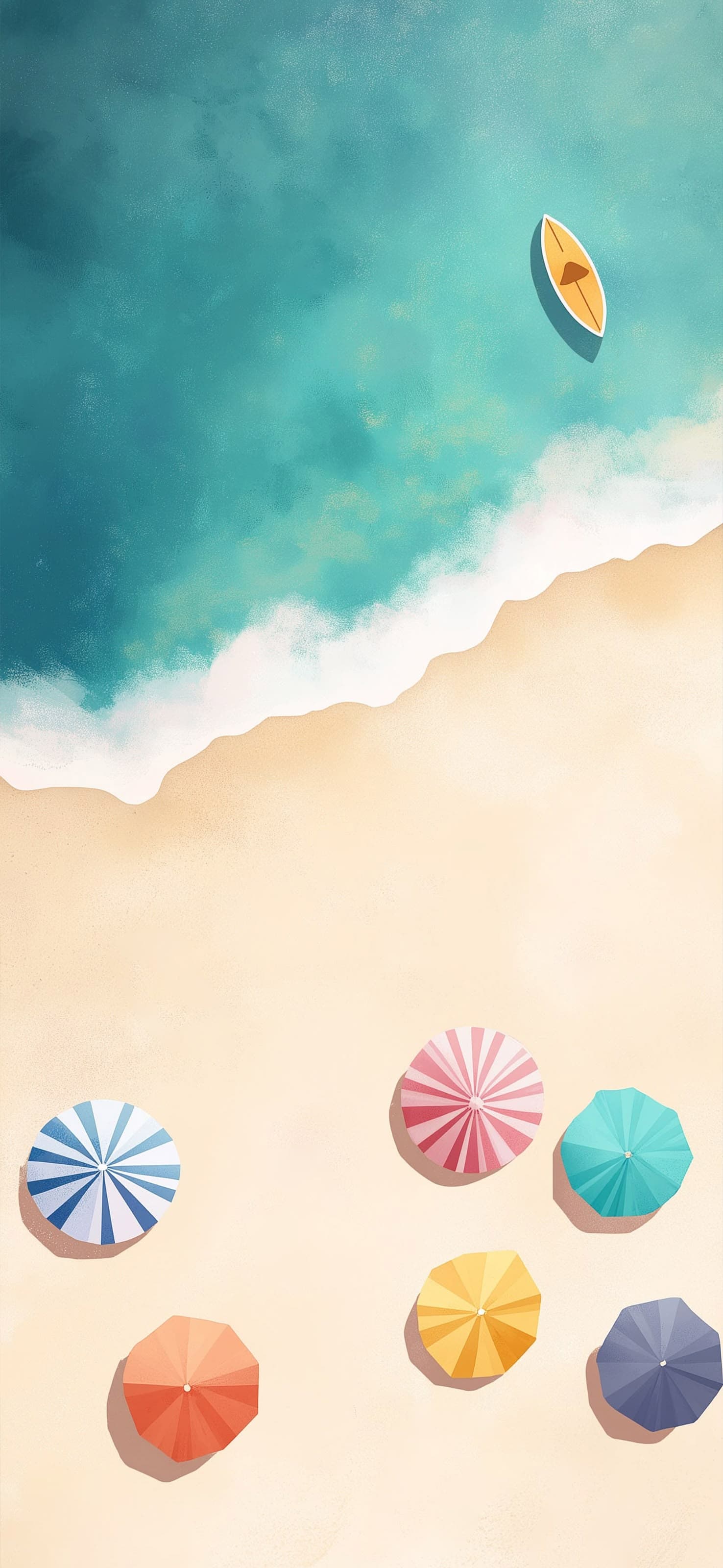 Beach Day Serenity - free phone wallpaper