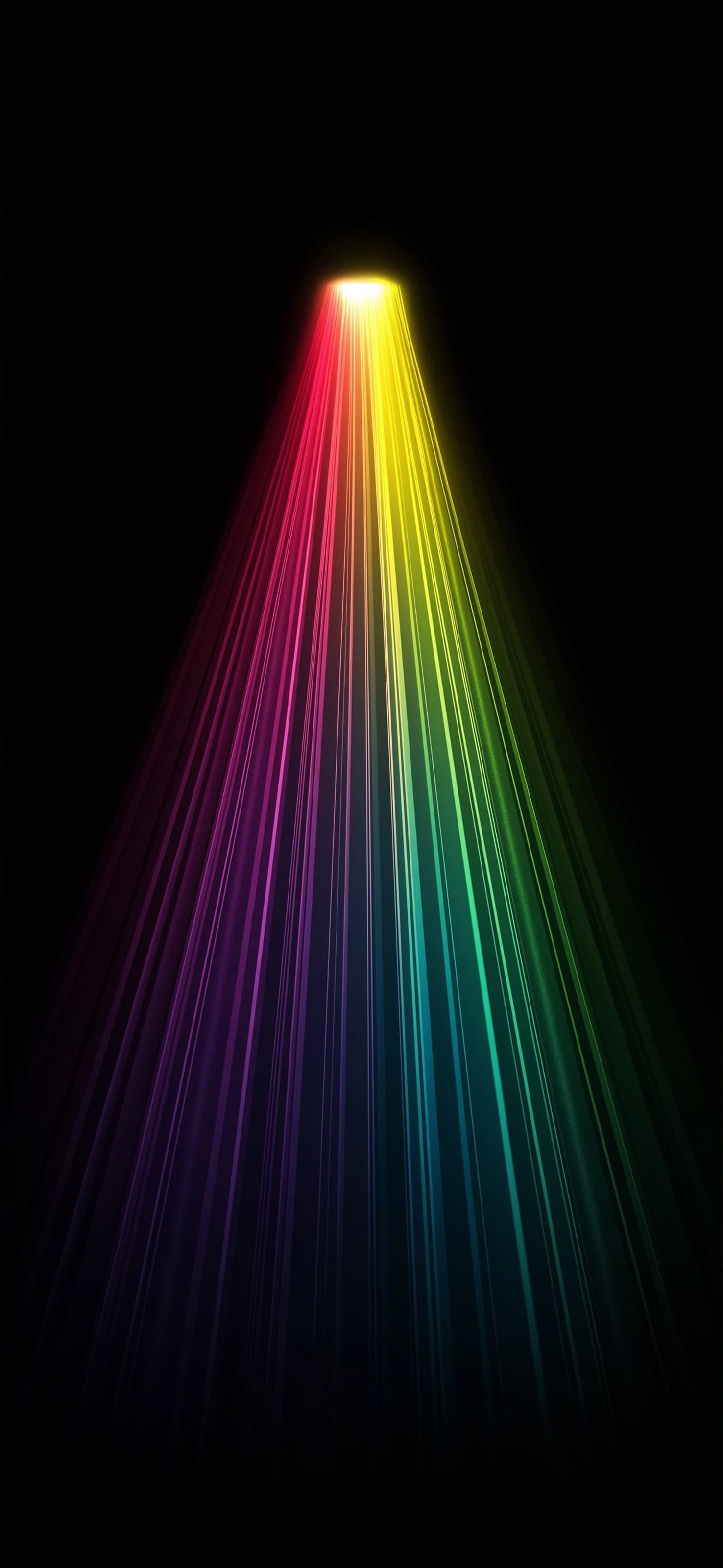 Rainbow Light Rays - free phone wallpaper