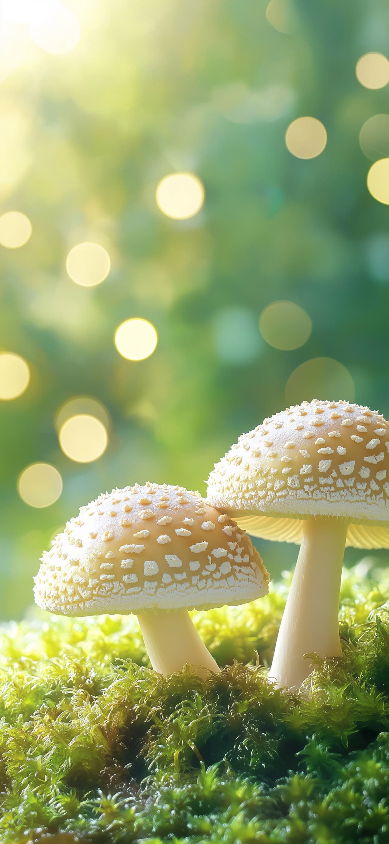 Magical Mushroom Duo - free phone wallpaper
