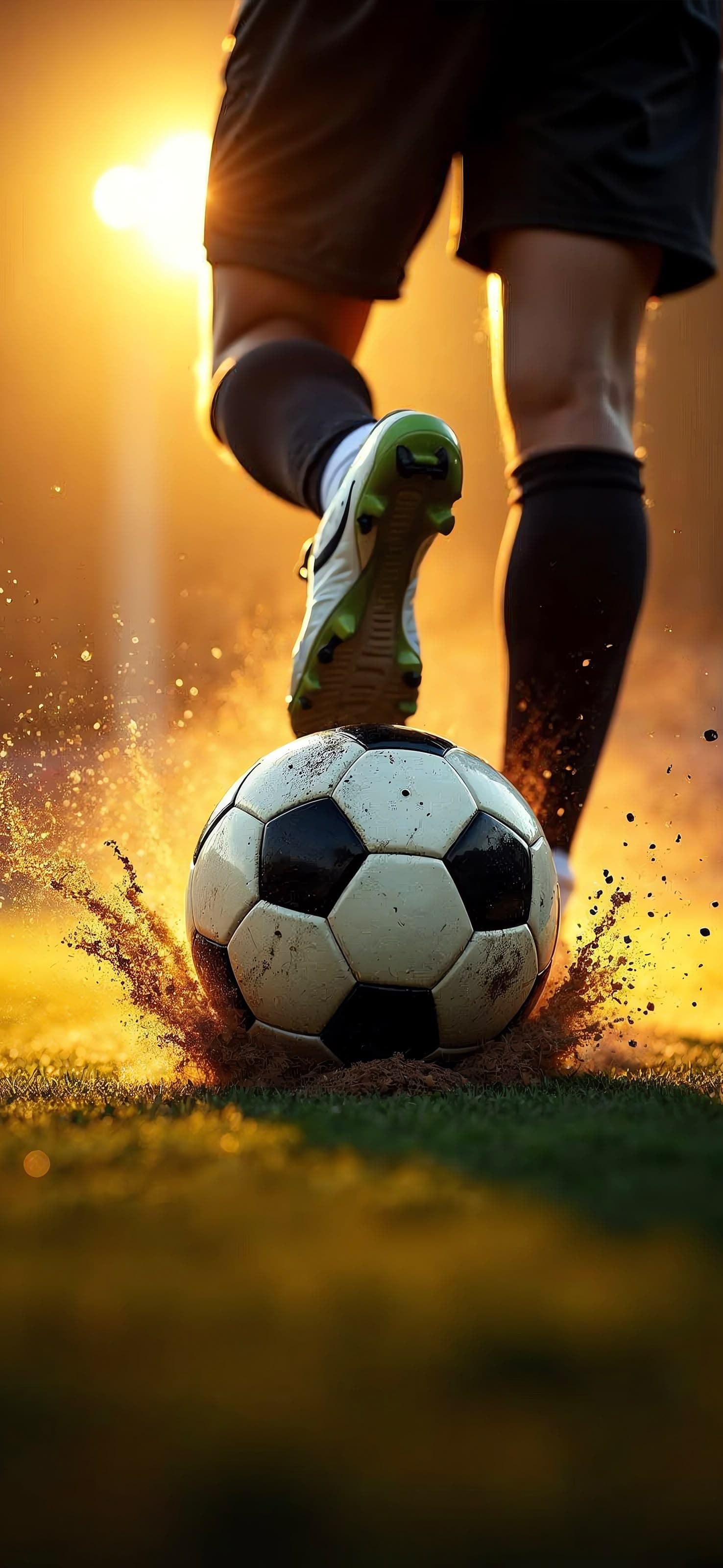 Soccer Ball Kick - free phone wallpaper