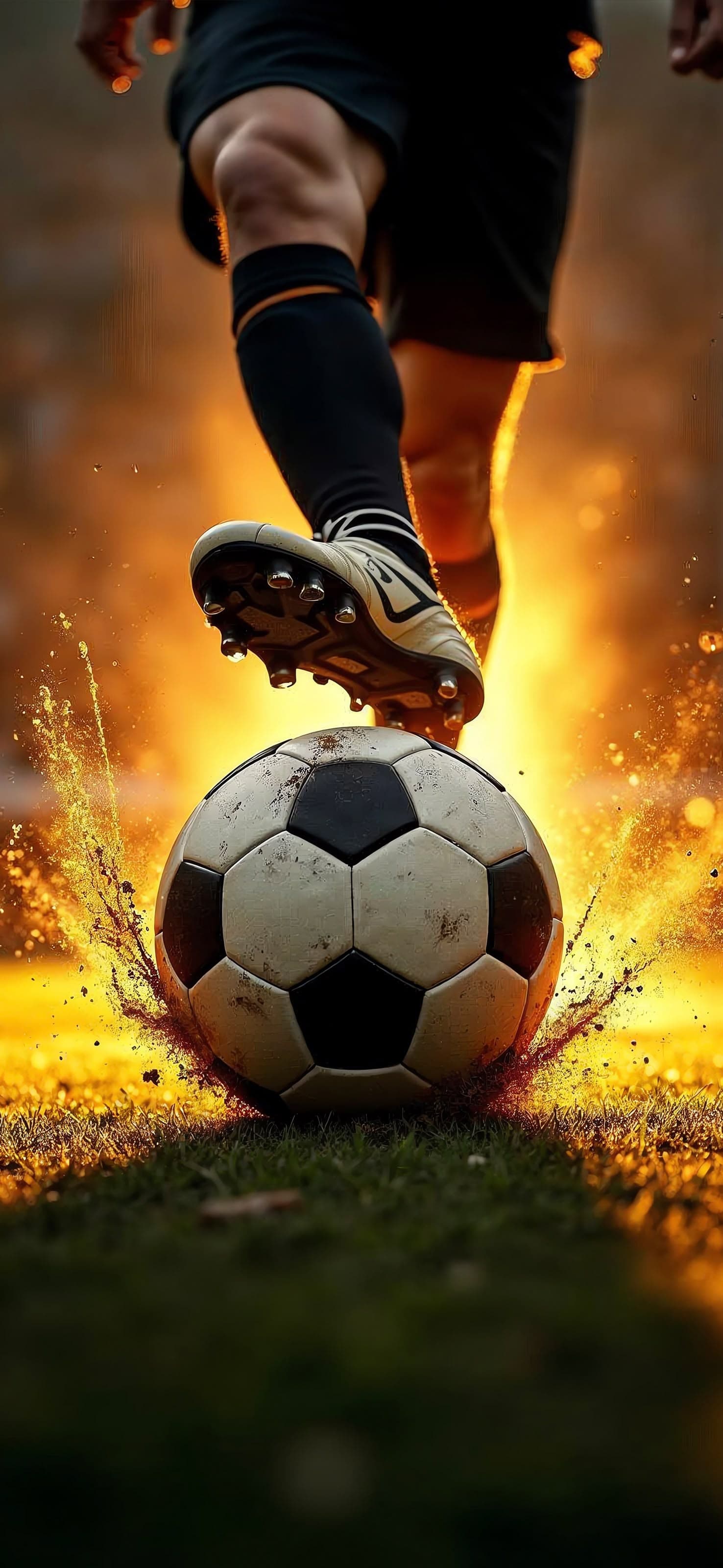 Soccer Kick Action - free phone wallpaper