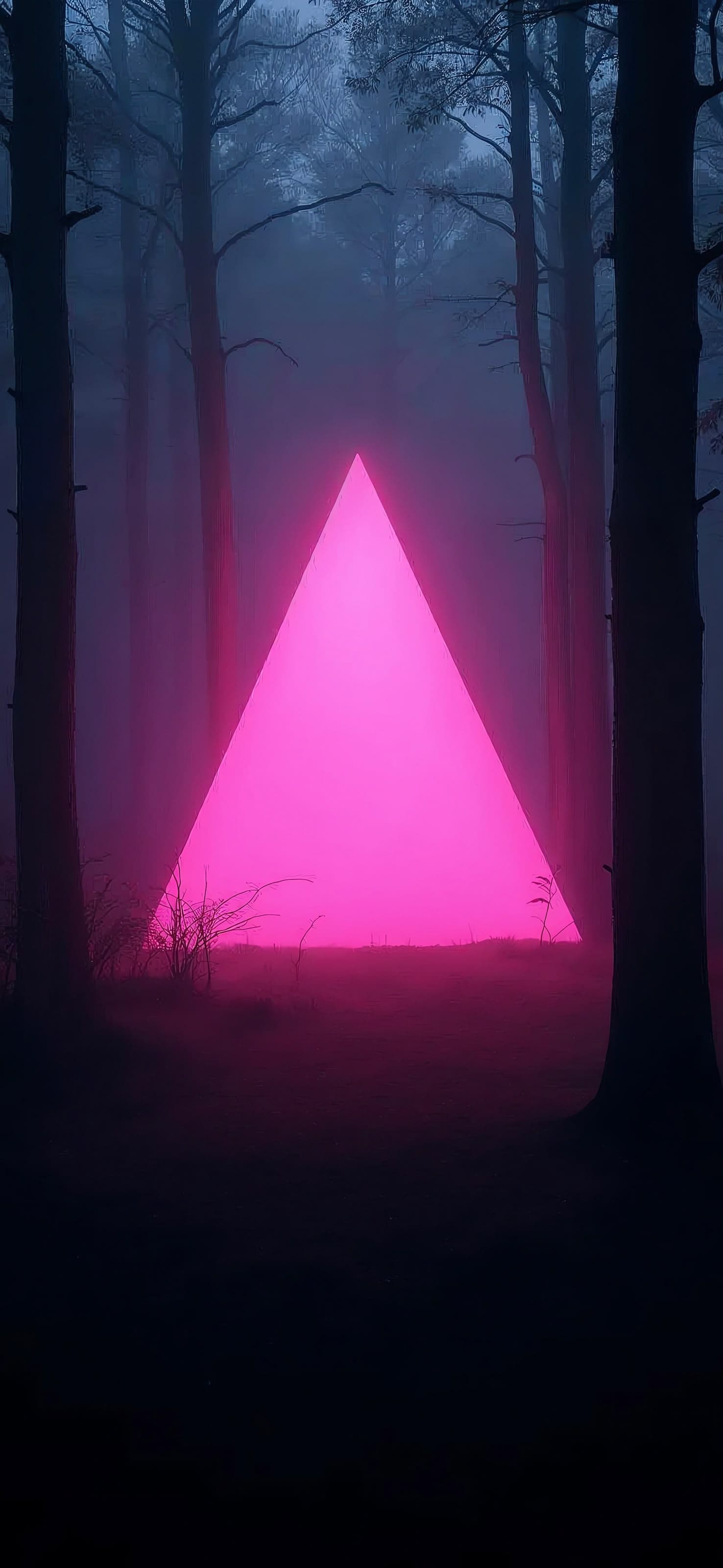 Neon Forest Portal - free phone wallpaper