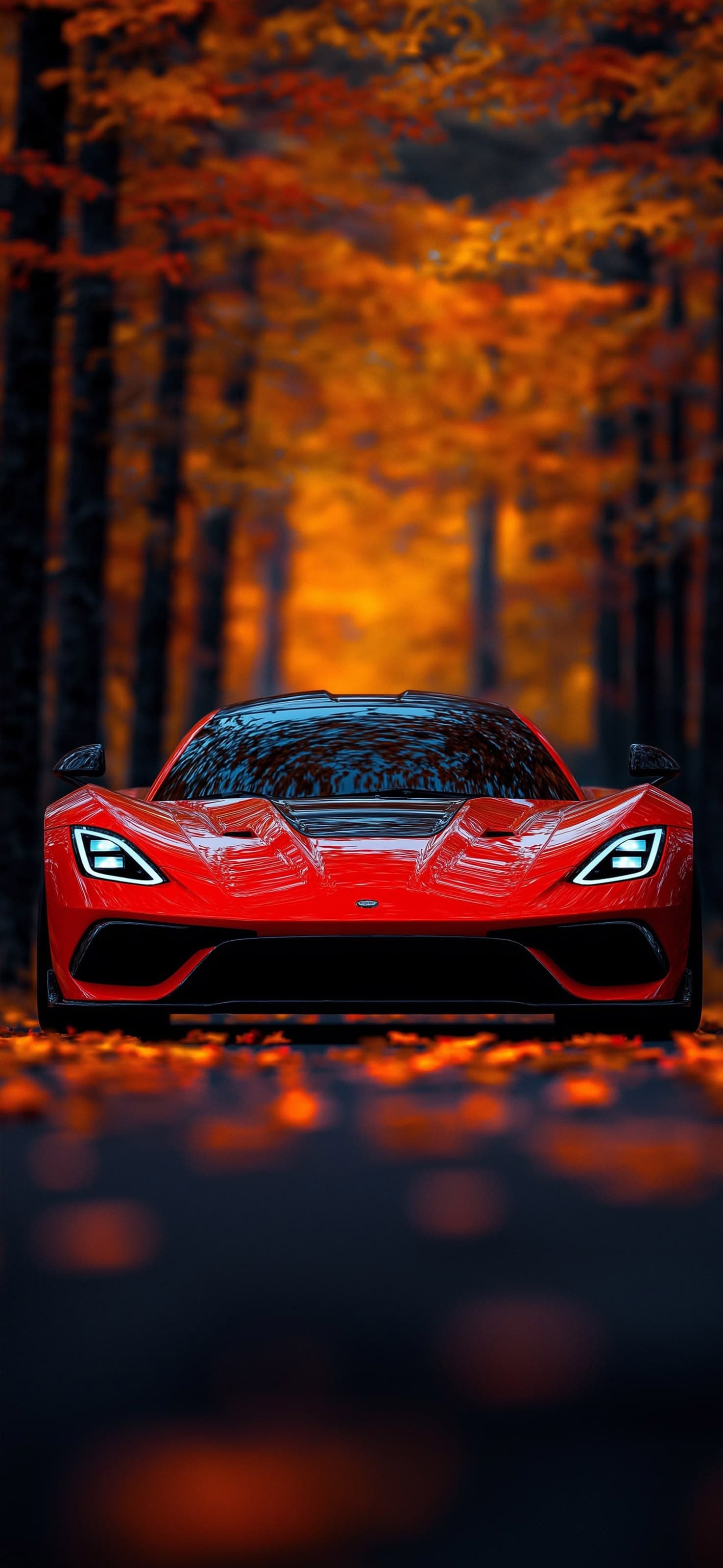 Autumn Red Racer - free phone wallpaper