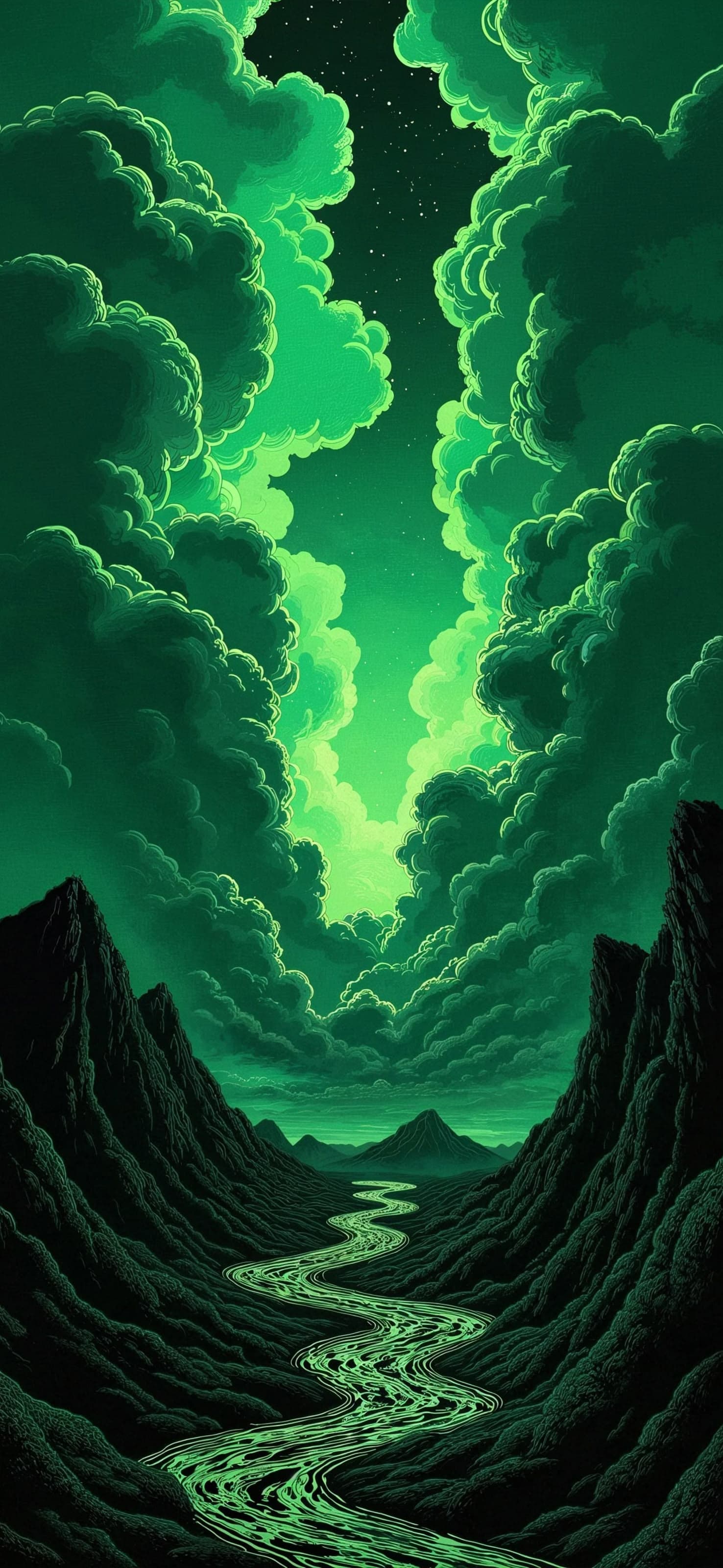 Verdant Valley Vista - free phone wallpaper