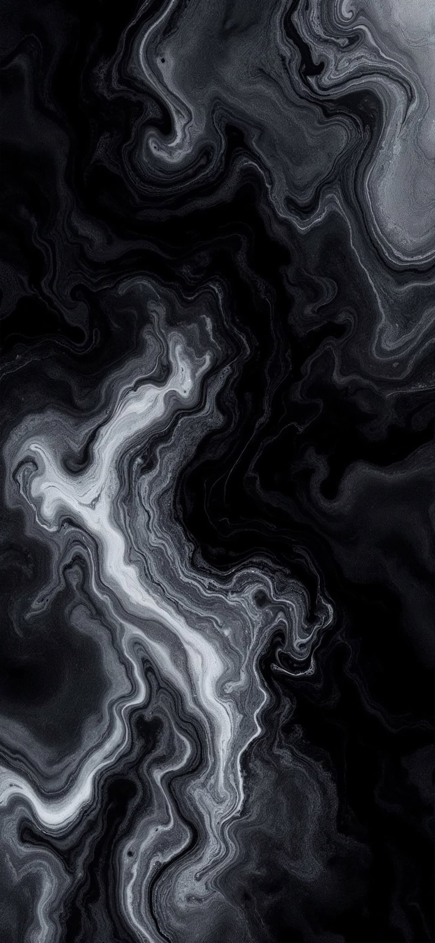 Dark Marble Flow - free phone wallpaper