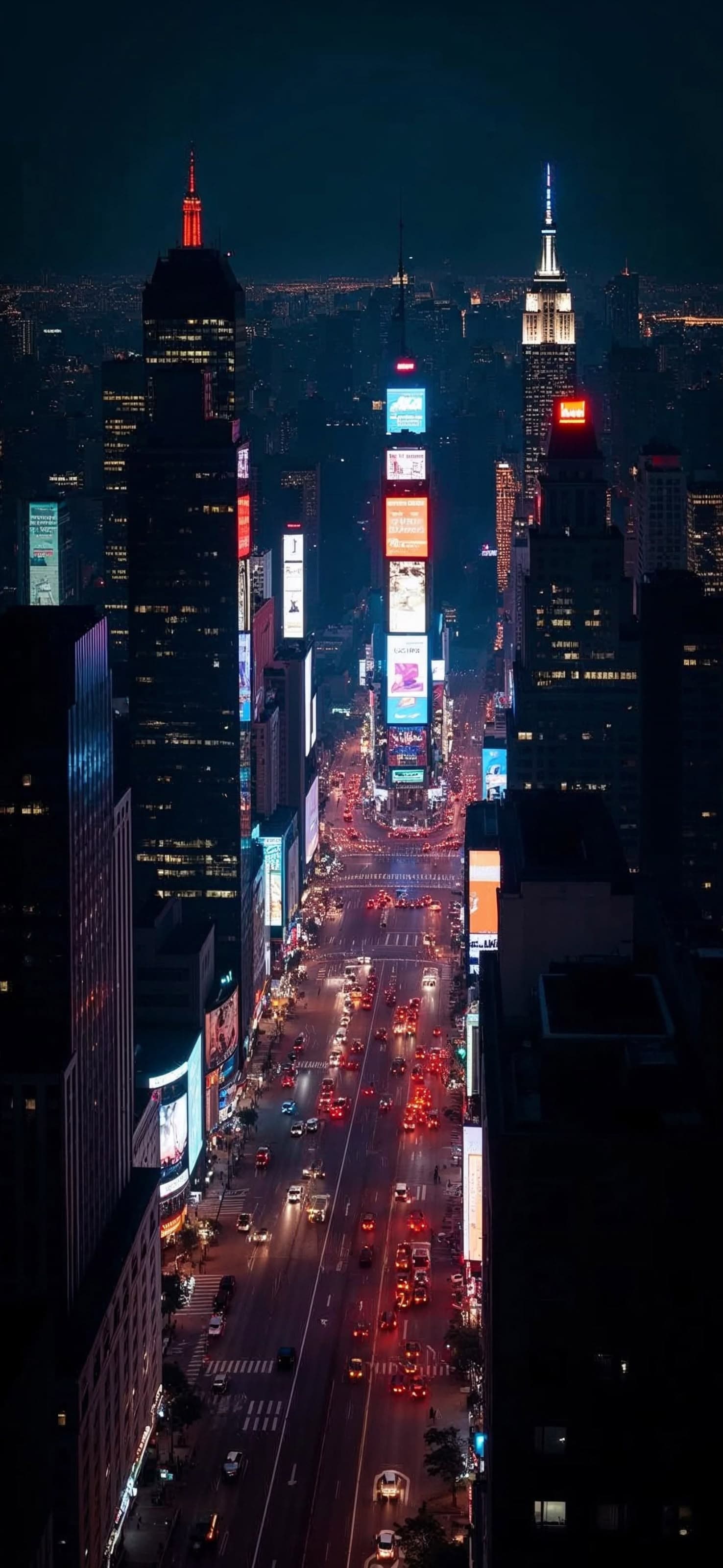 Urban Night Lights - free phone wallpaper
