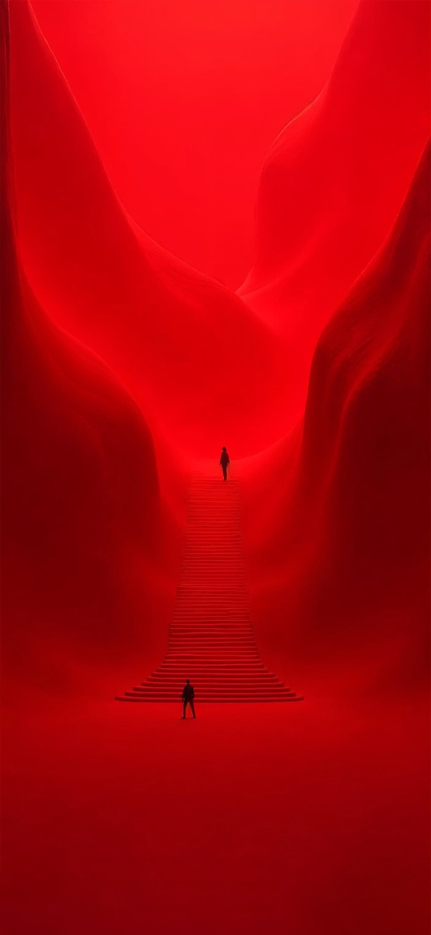Scarlet Stairway Dream - free phone wallpaper