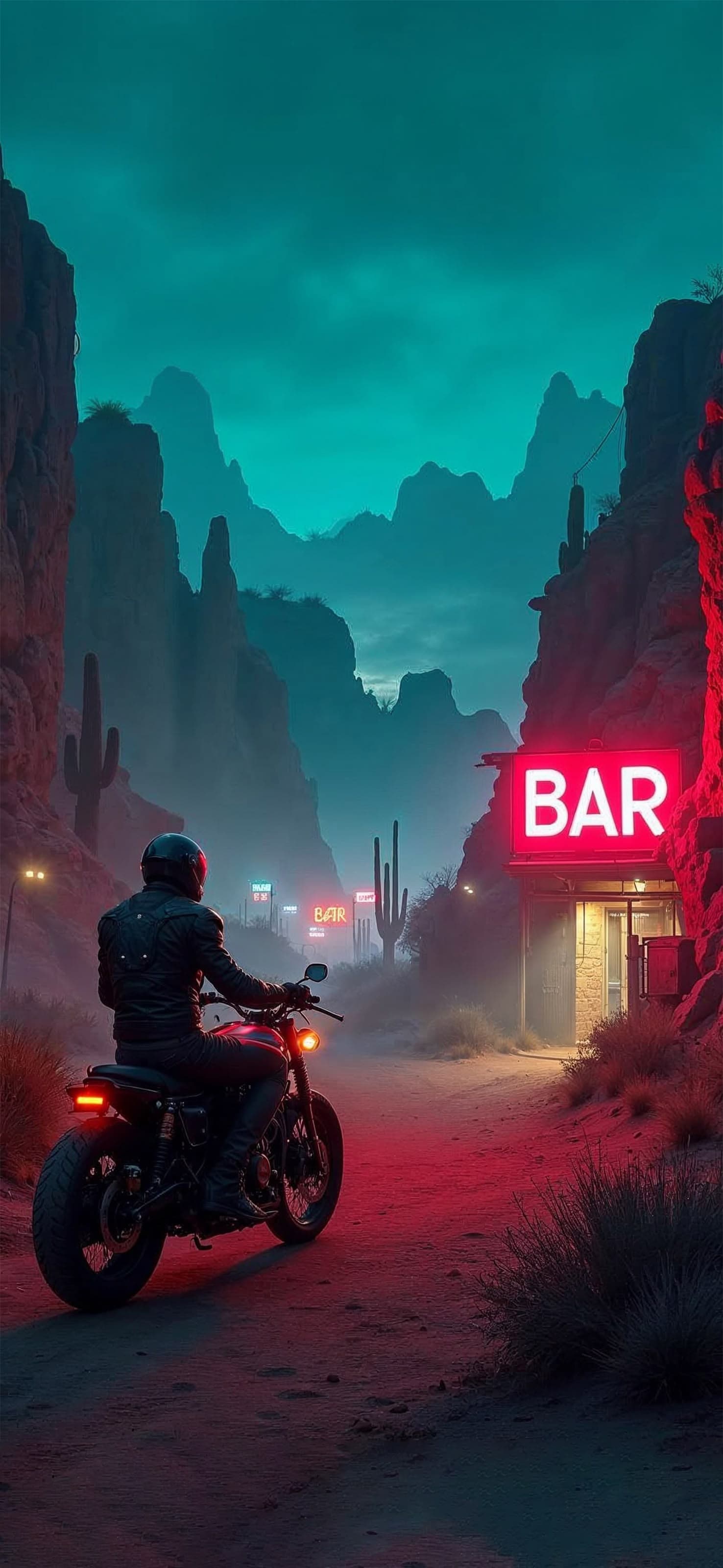 Desert Bar Stop - free phone wallpaper