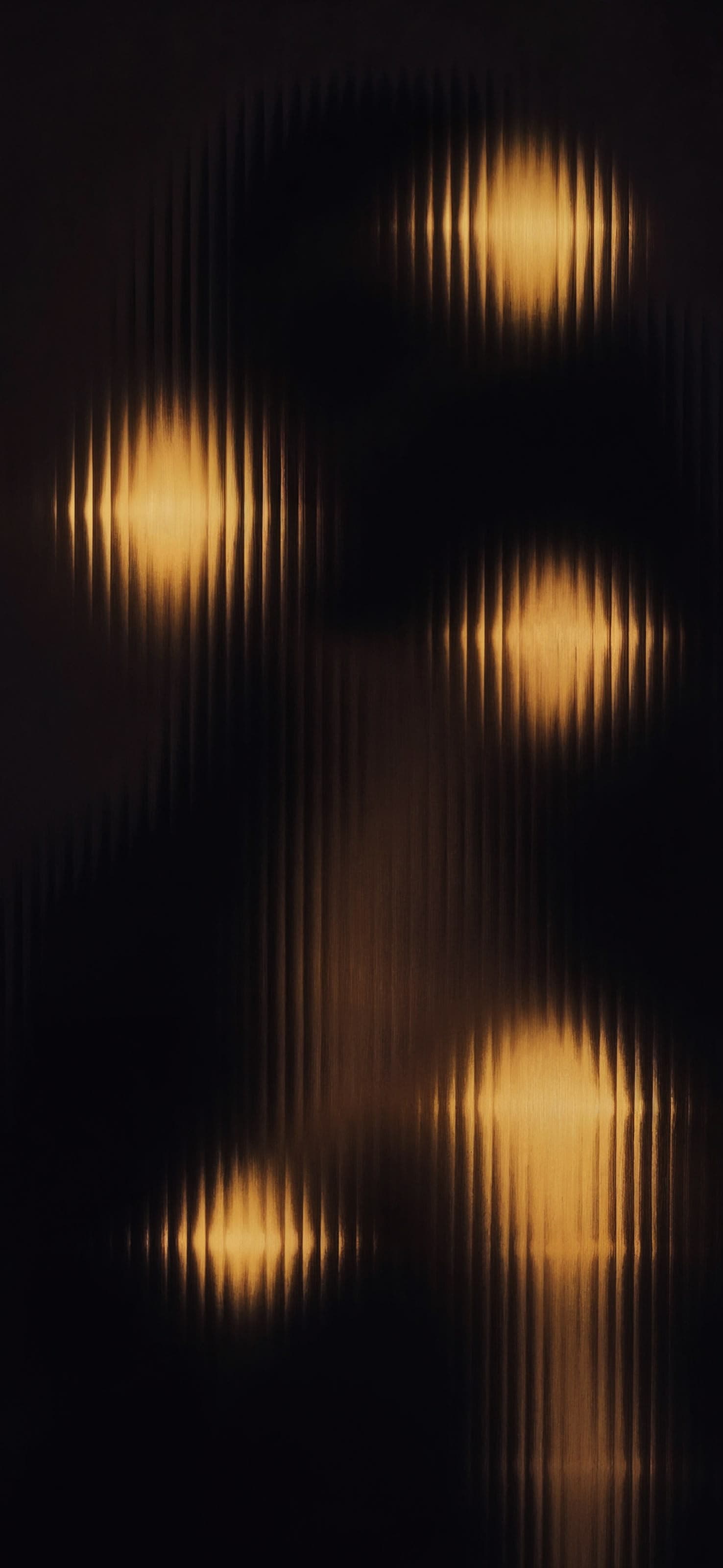Golden Light Orbs - free phone wallpaper