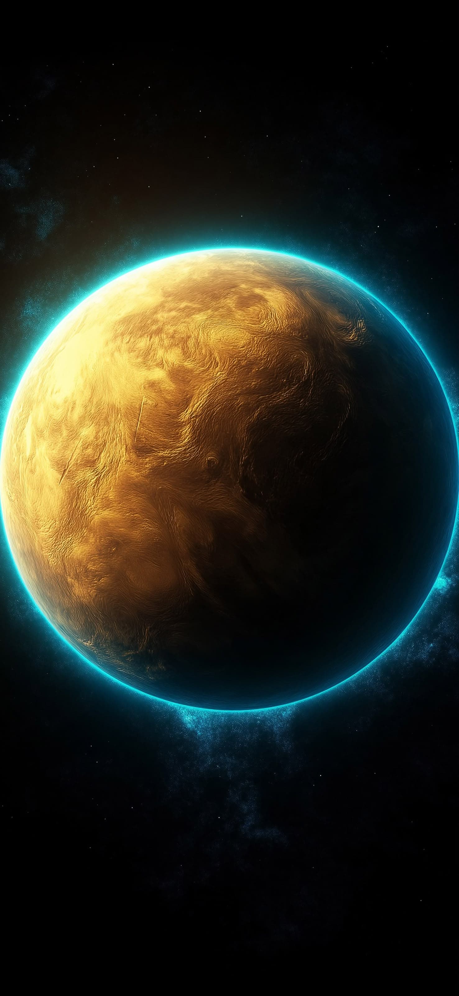 Golden Celestial Body - free phone wallpaper