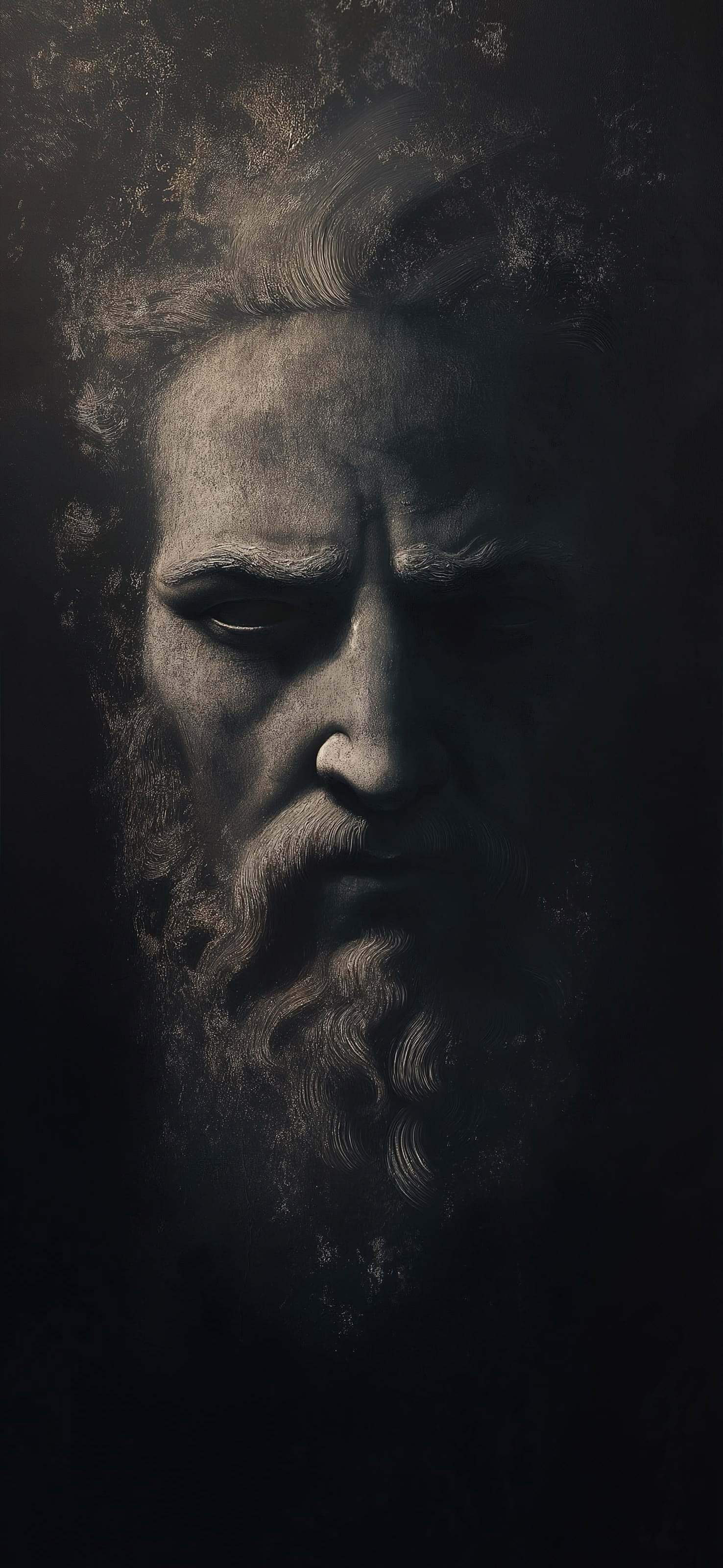 Stoic Stone Figure - free phone wallpaper