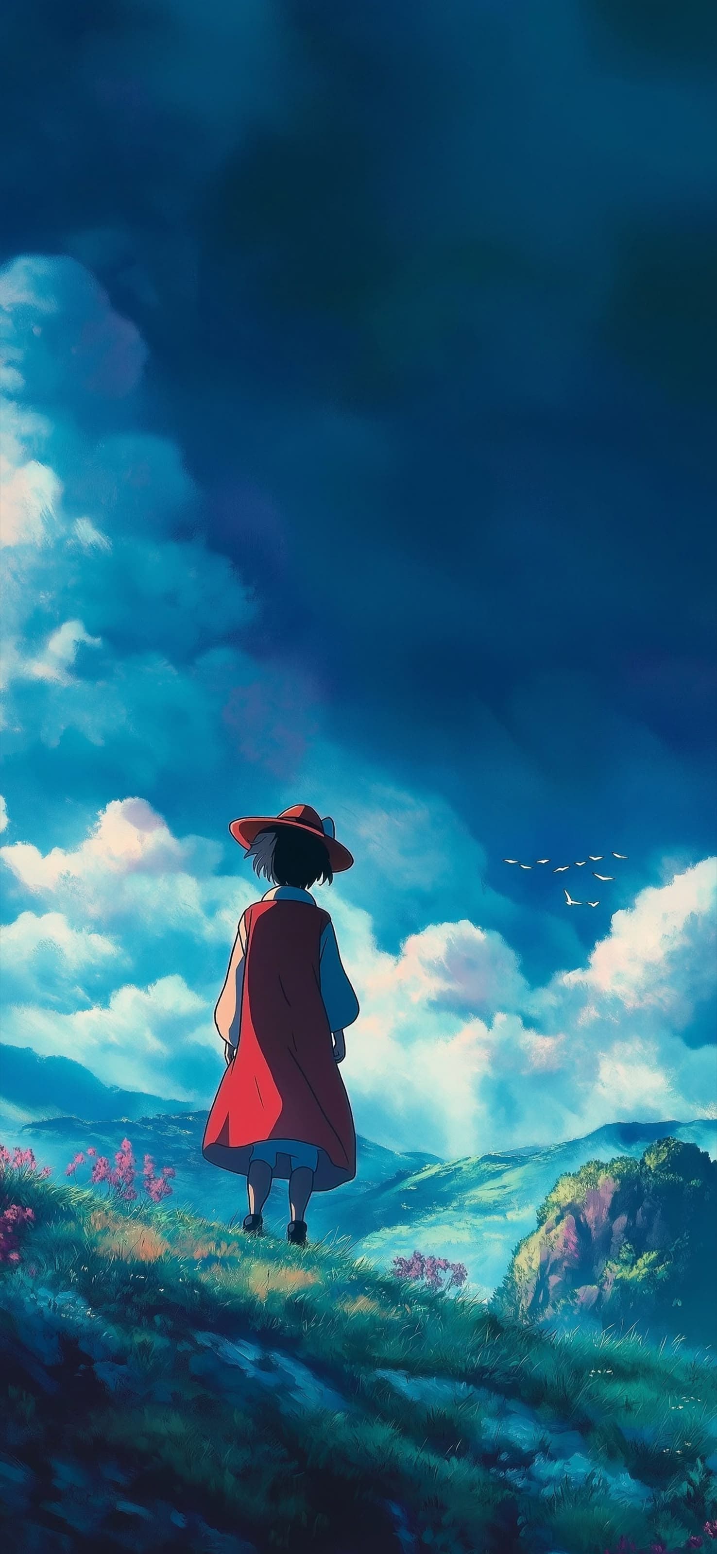 Red Coat Journey - free phone wallpaper