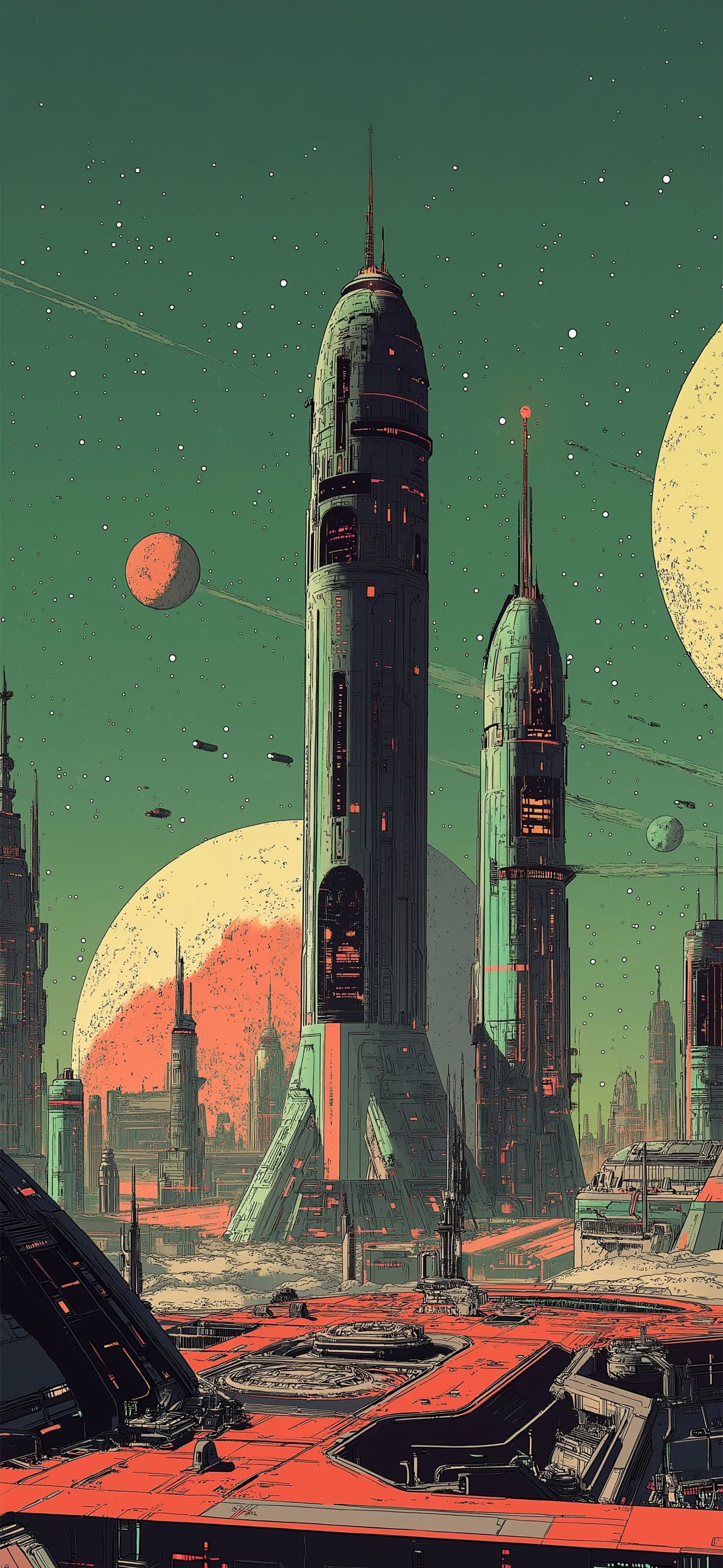 Futuristic Metropolis - free phone wallpaper