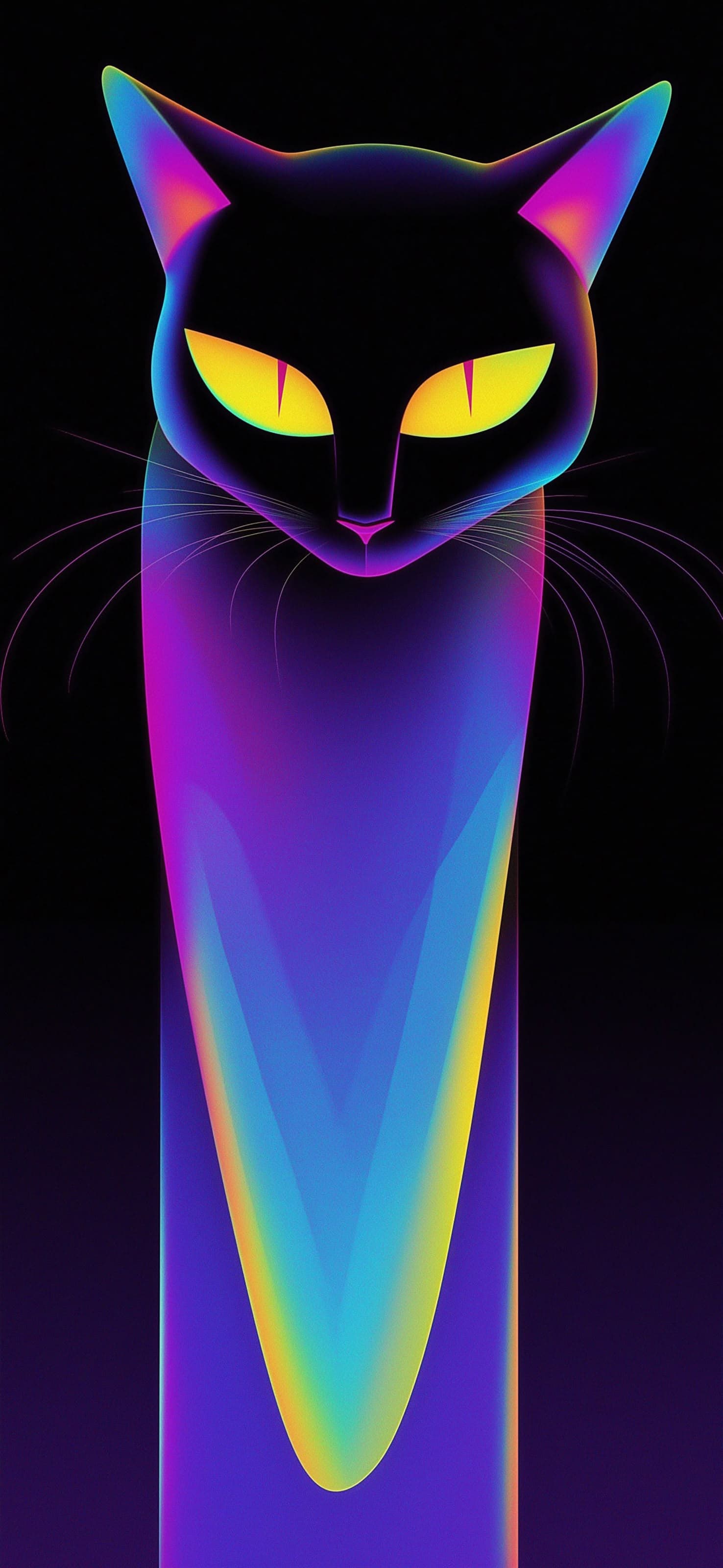 Rainbow Cat - free phone wallpaper