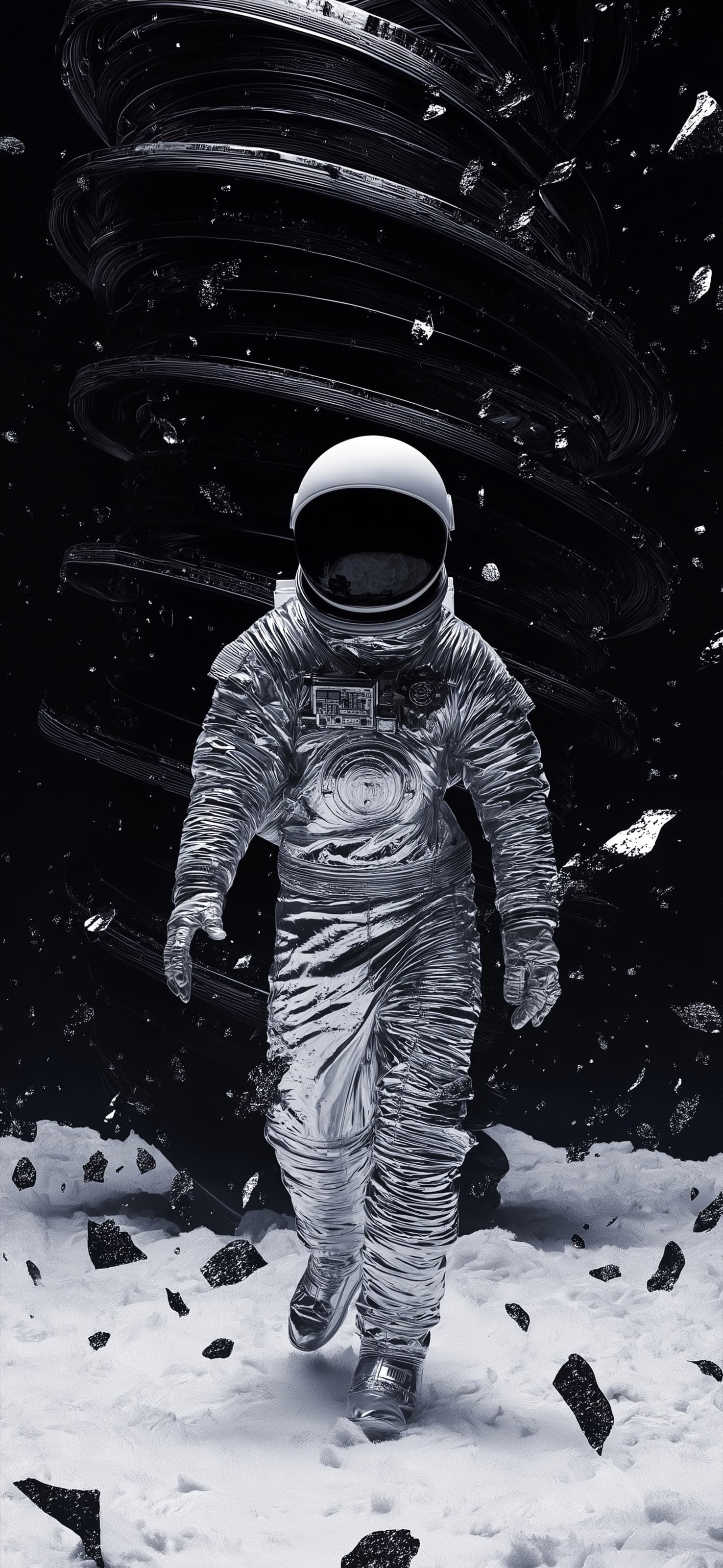 Astronaut Lunar Descent - free phone wallpaper