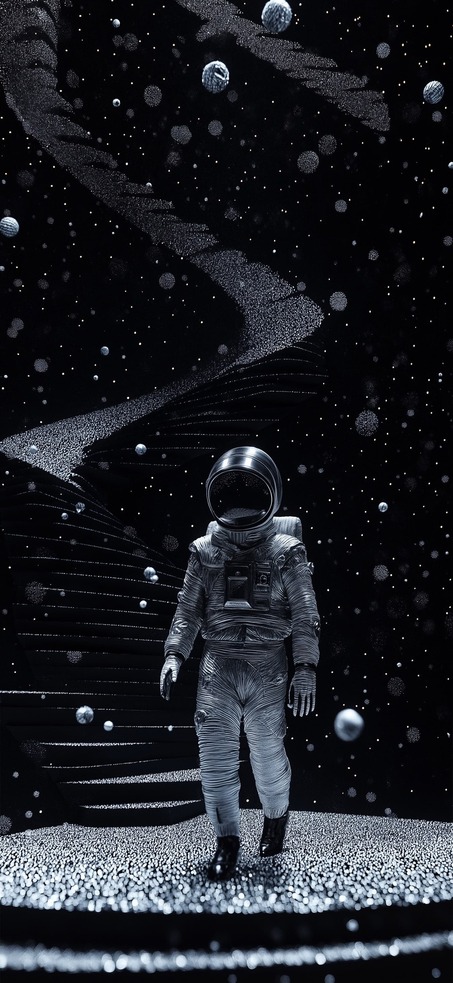 Astronaut Space Walk - free phone wallpaper