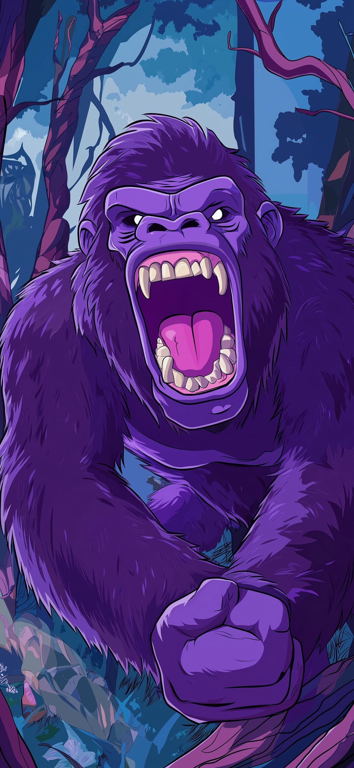 Angry Ape - free phone wallpaper