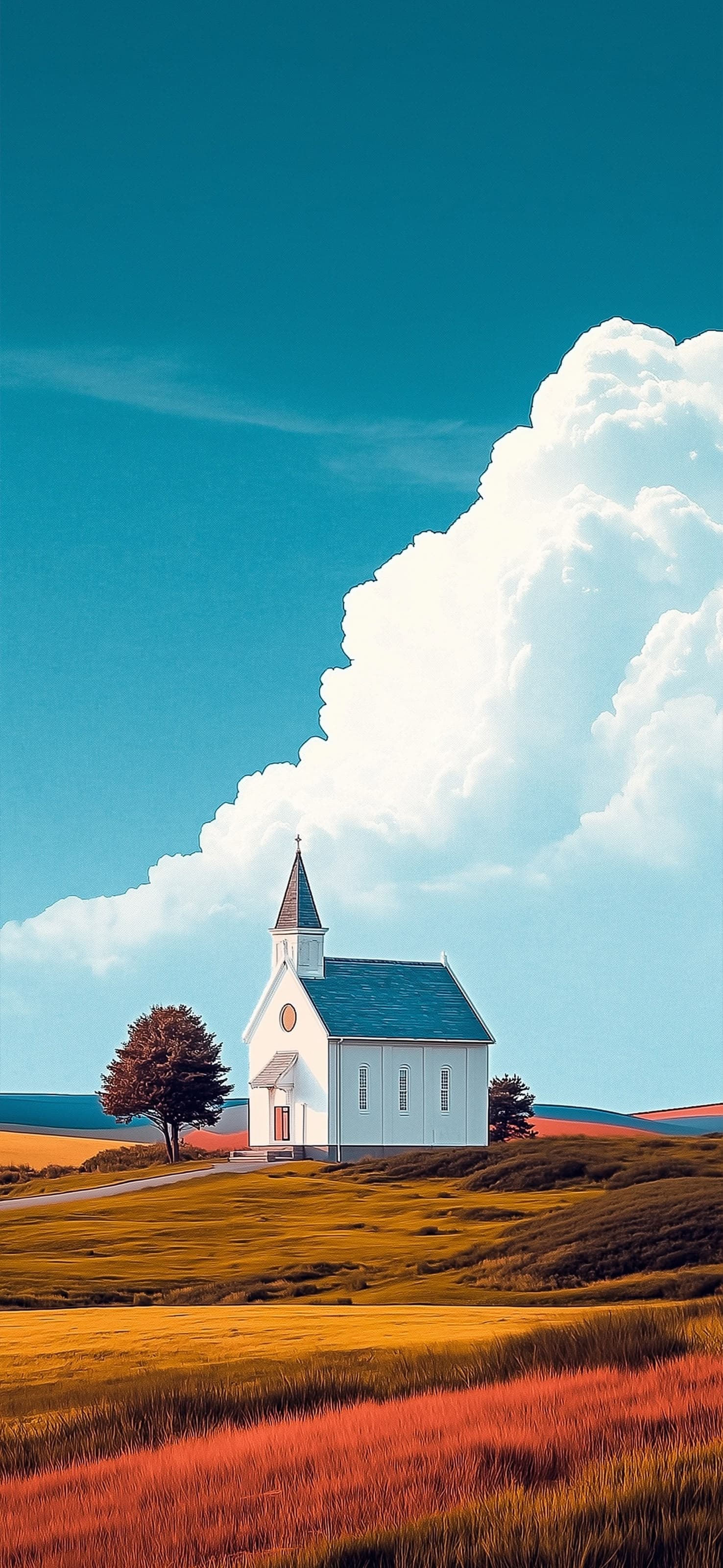 Rural Church - free phone wallpaper