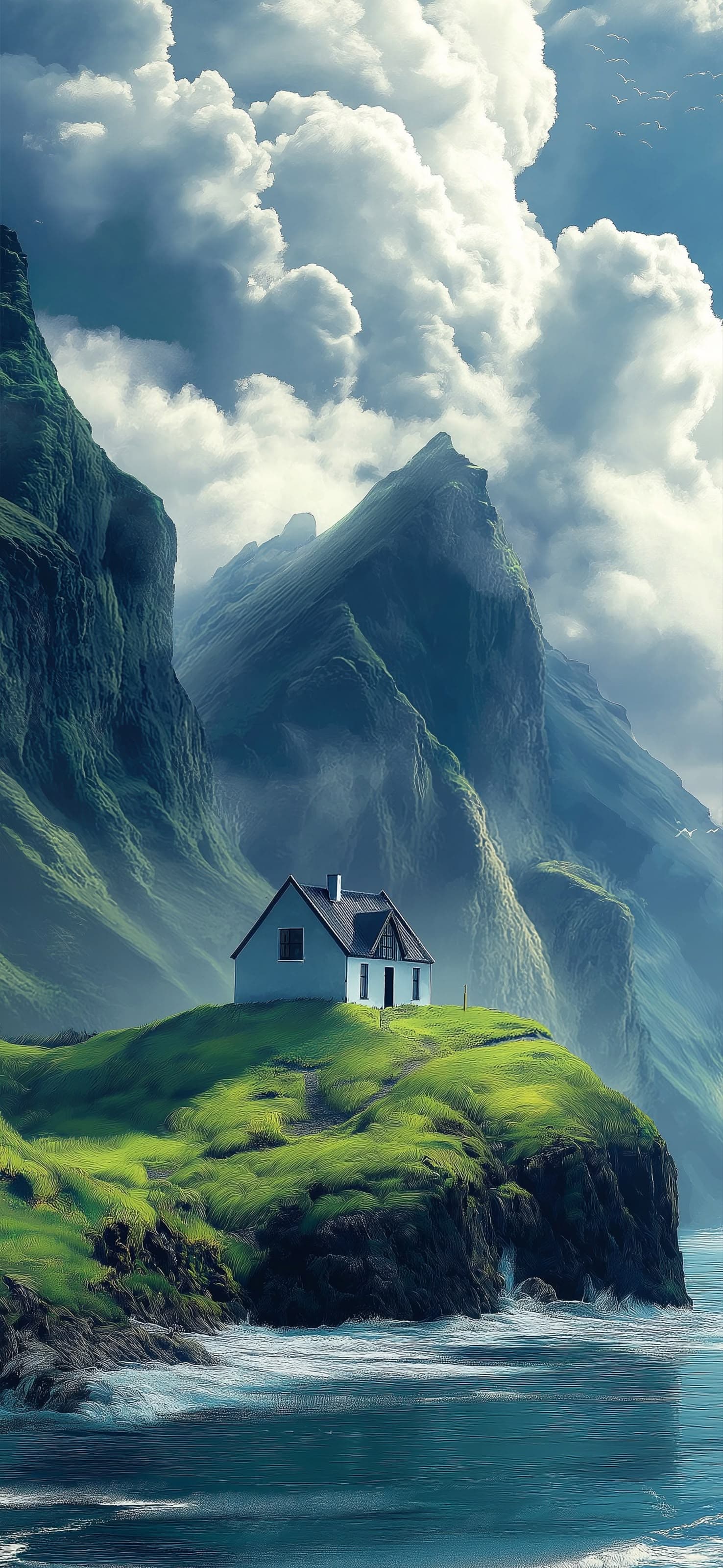 Cliffside Cottage - free phone wallpaper