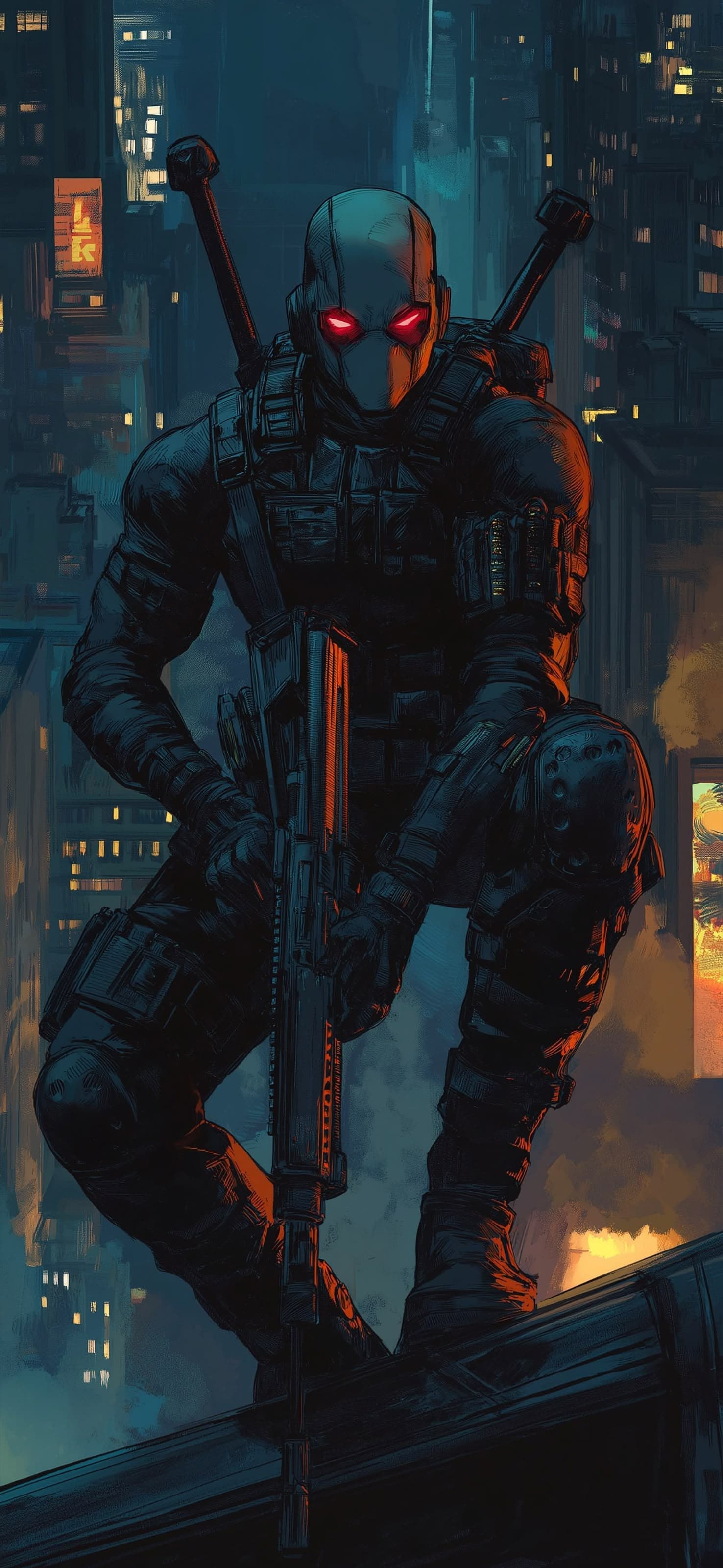 Rooftop Guardian - free phone wallpaper