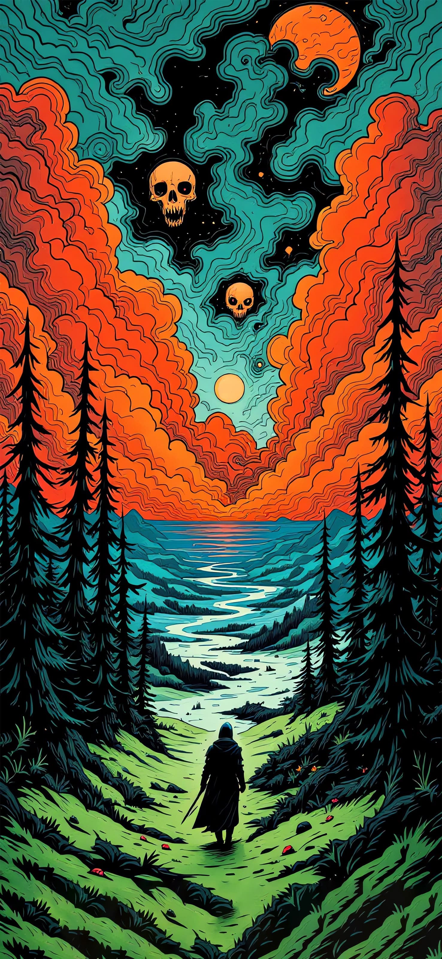 Eerie Landscape - free phone wallpaper