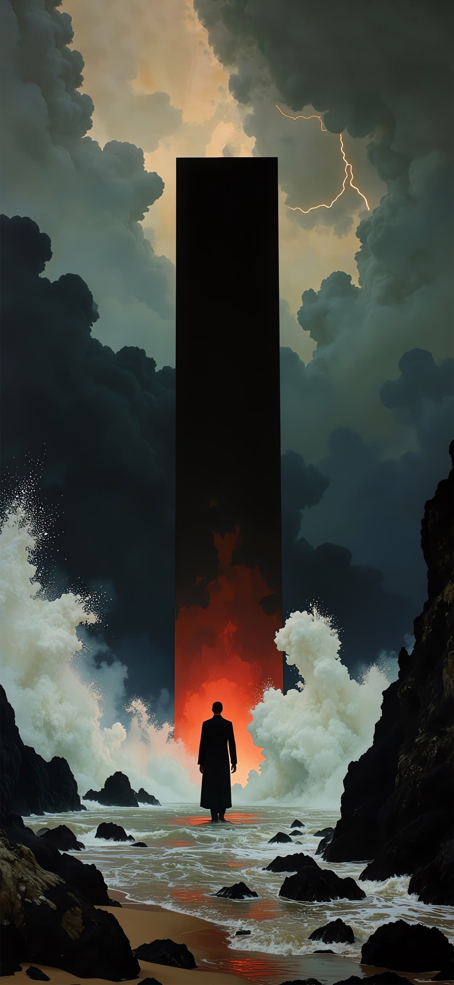 Mysterious Figure - free phone wallpaper