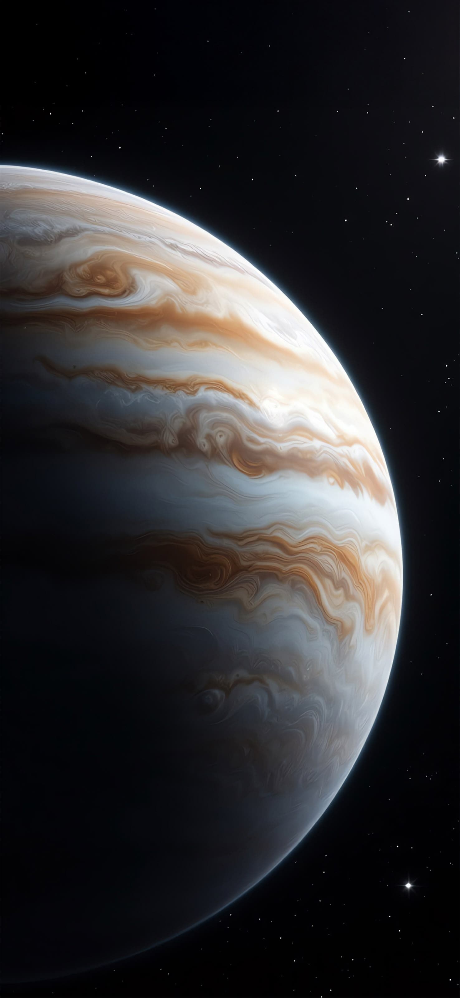Jupiter in Space - free phone wallpaper