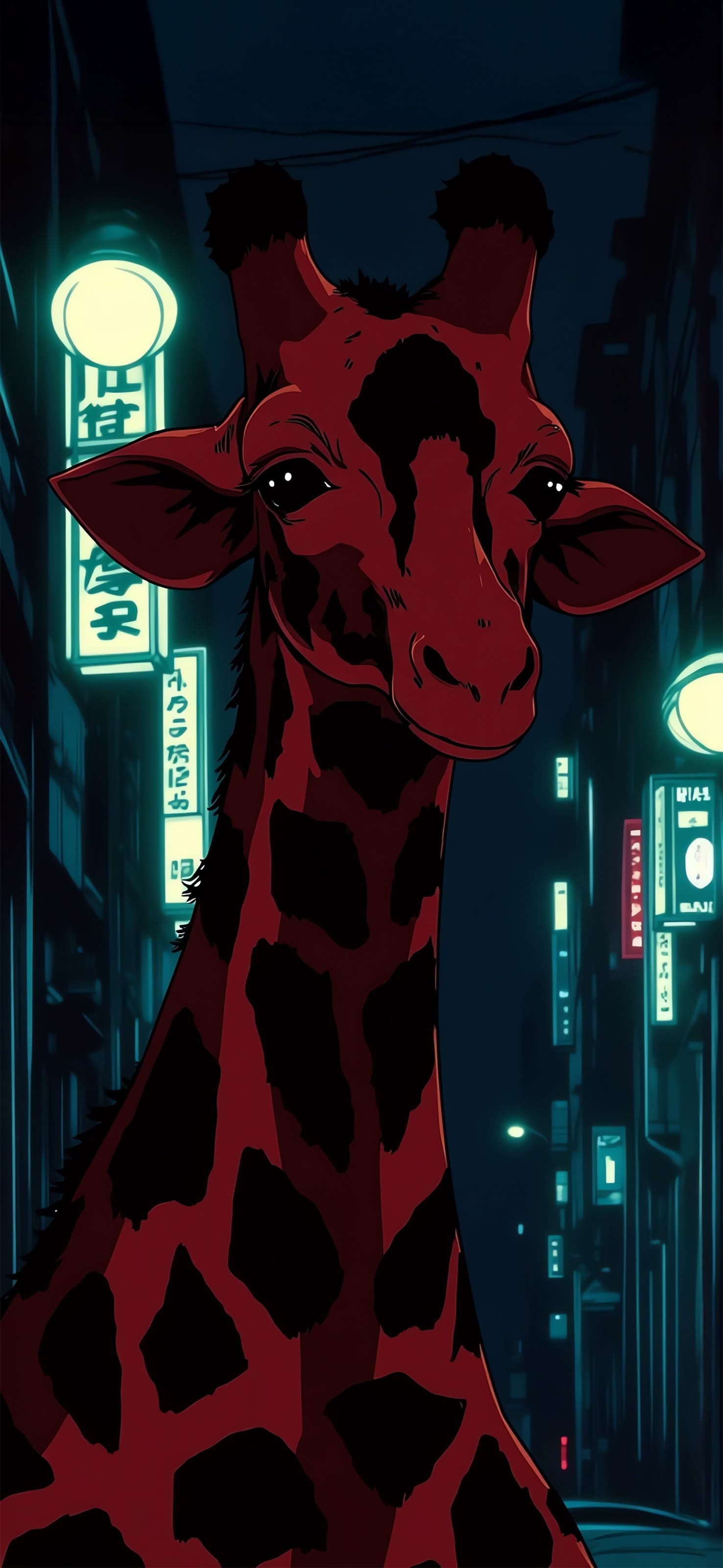 Urban Giraffe - free phone wallpaper