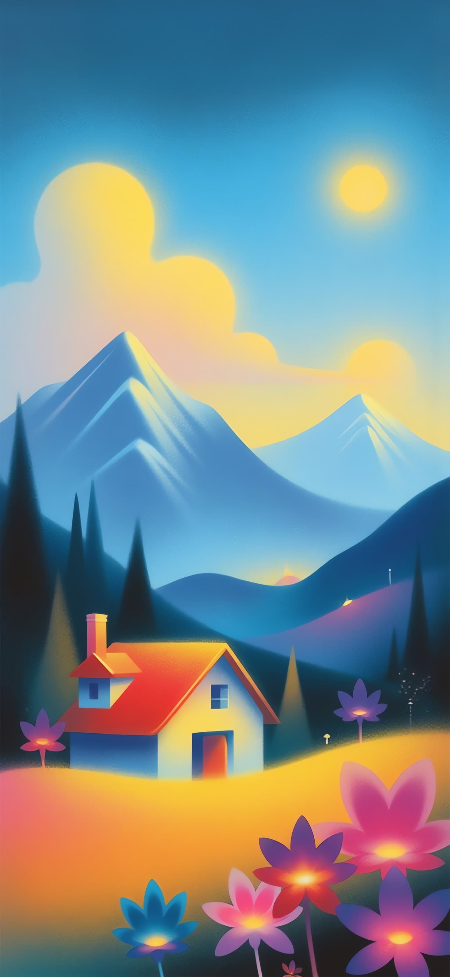 Colorful Landscape - free phone wallpaper