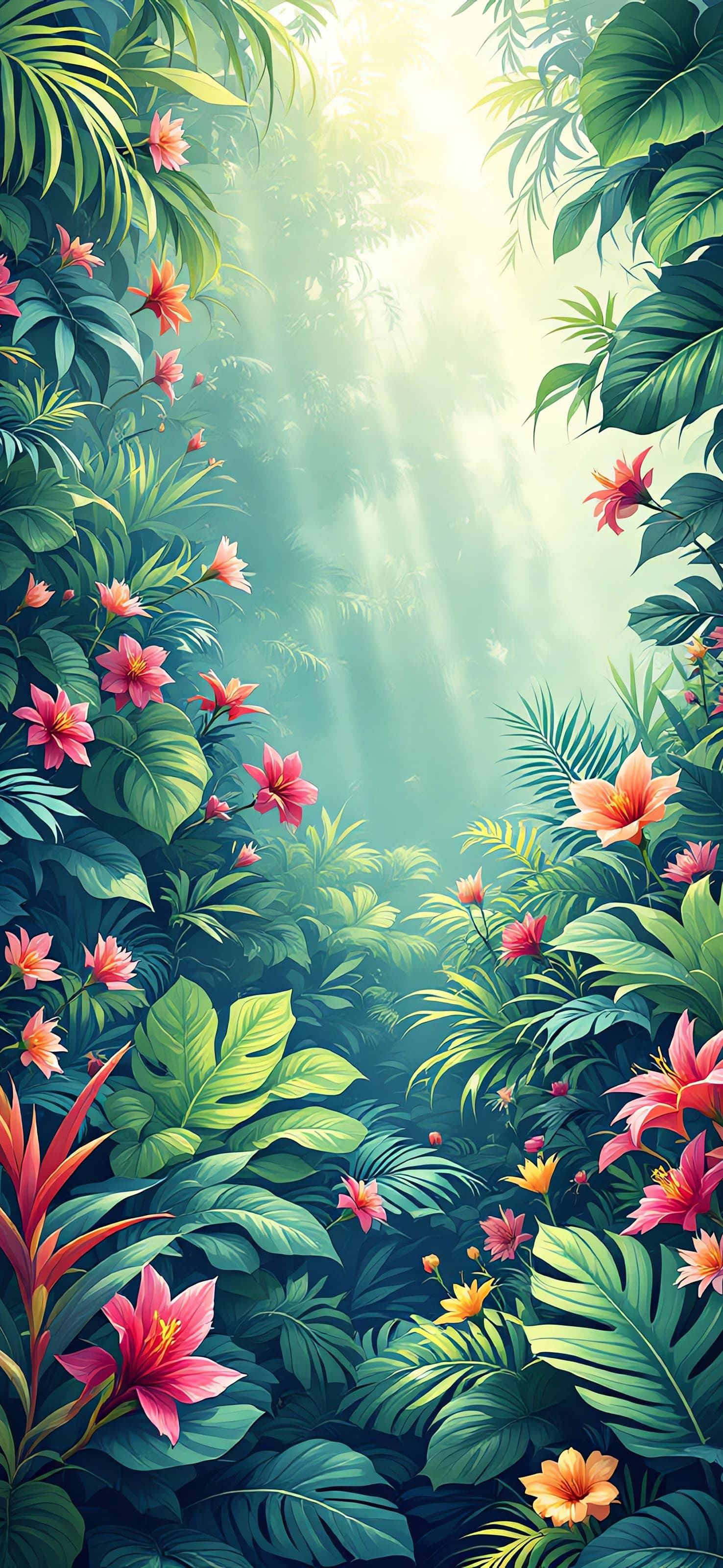 Tropical Jungle - free phone wallpaper