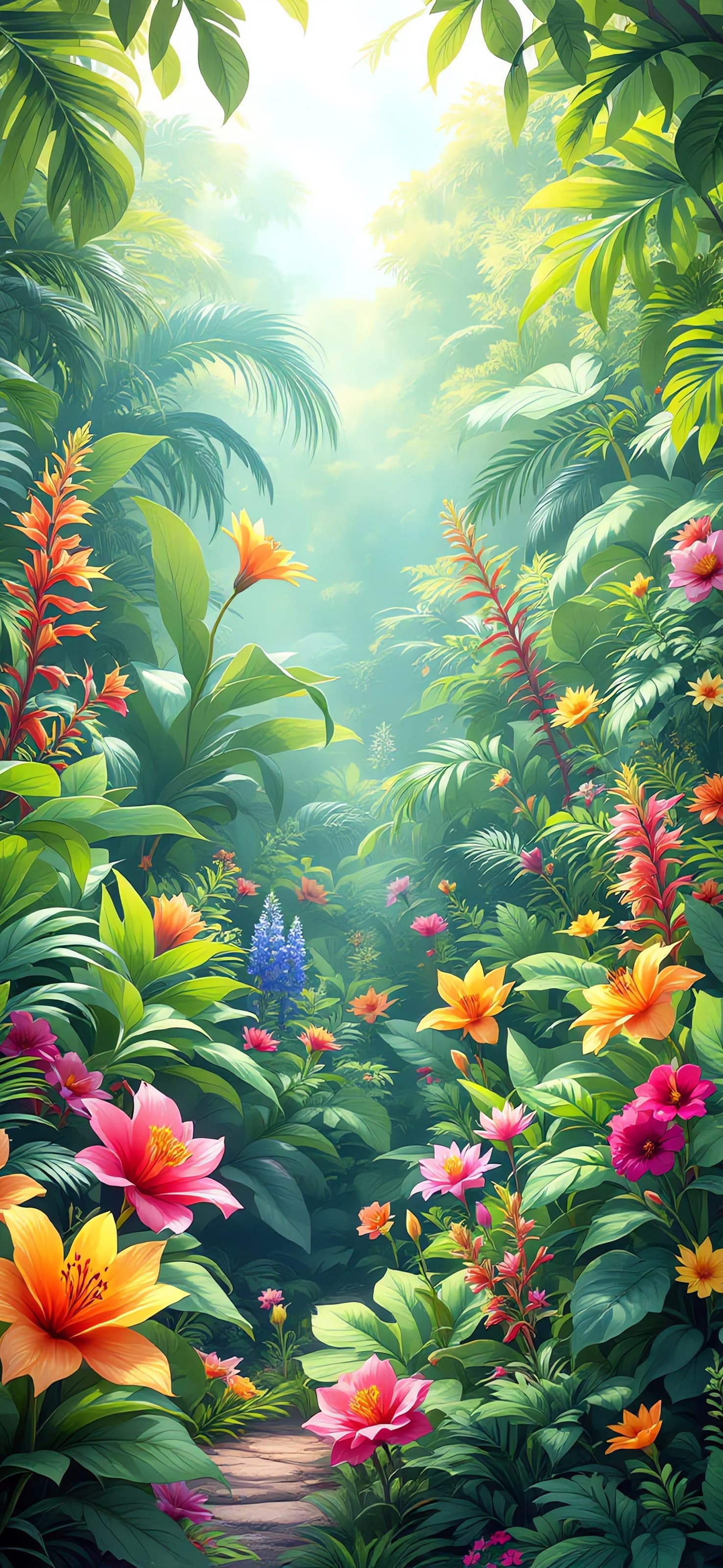 Vibrant Jungle - free phone wallpaper