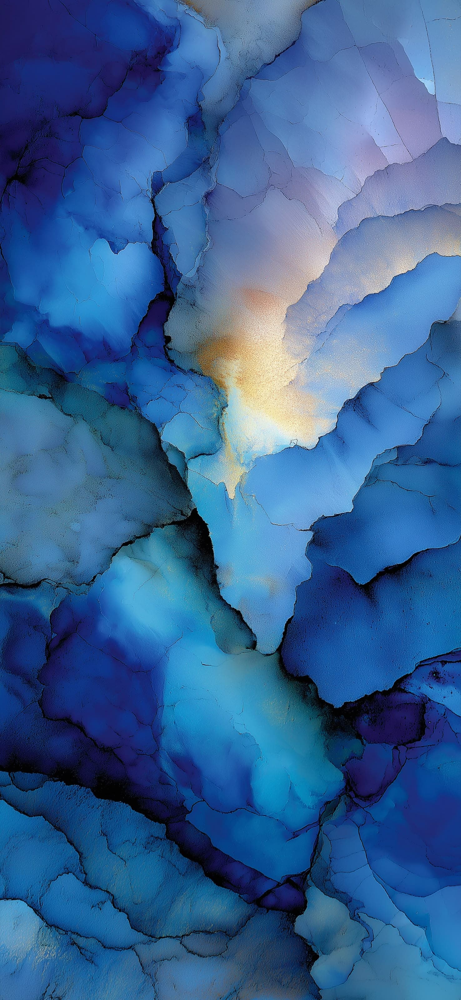 Layered Blue Tones - free phone wallpaper
