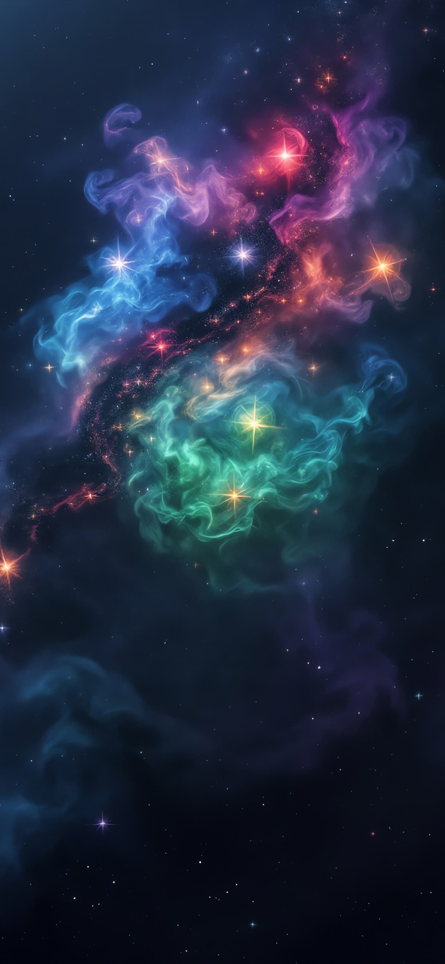 Cosmic Nebula - free phone wallpaper