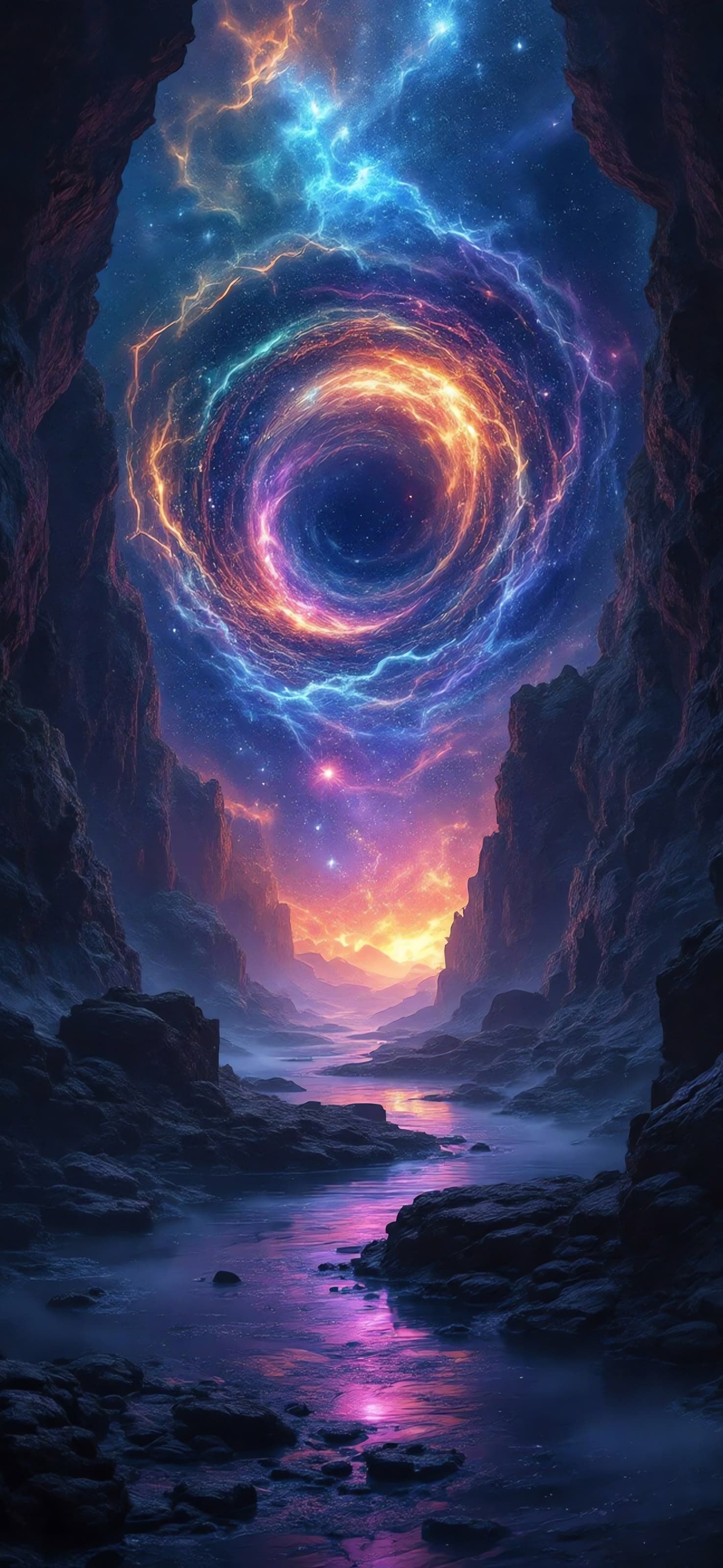 Galactic Vortex - free phone wallpaper