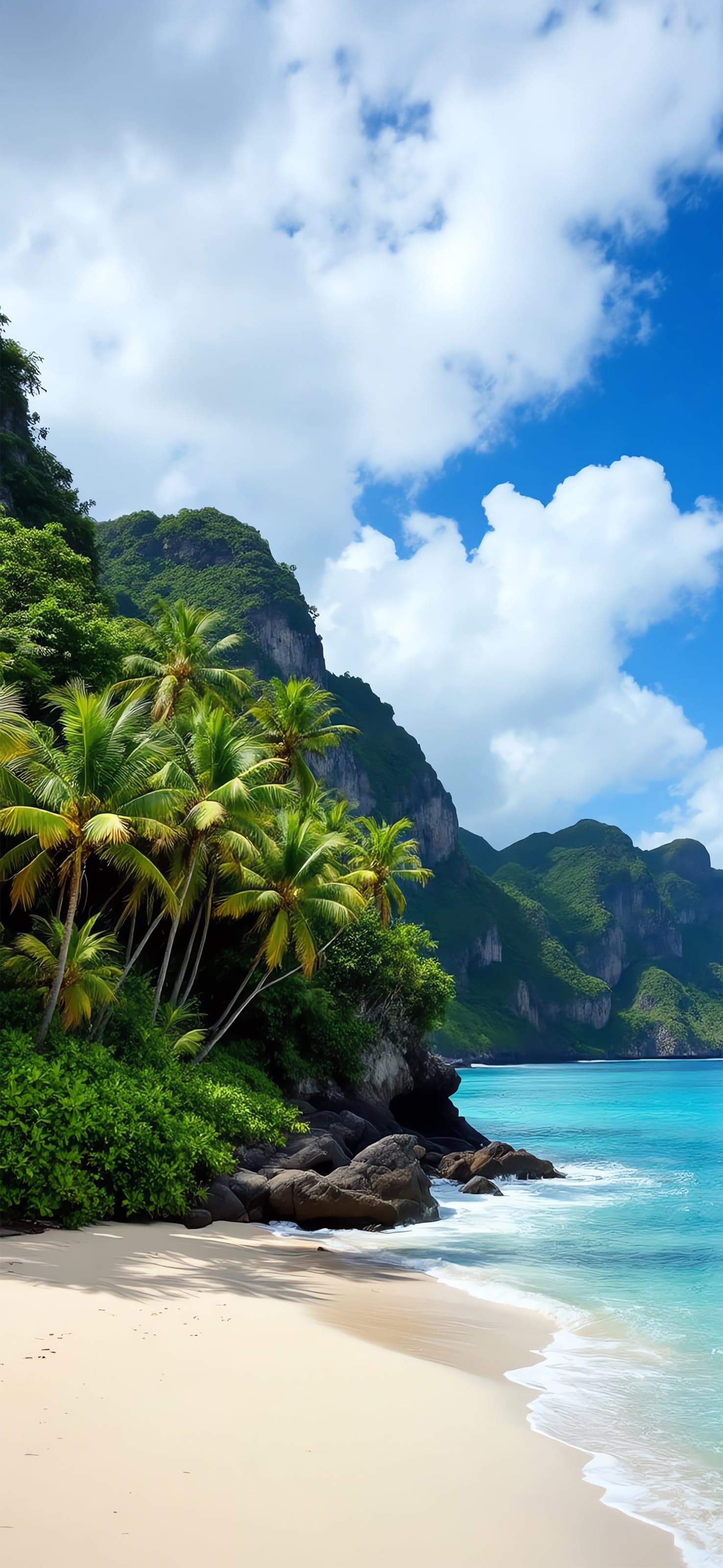 Tropical Beach - free phone wallpaper