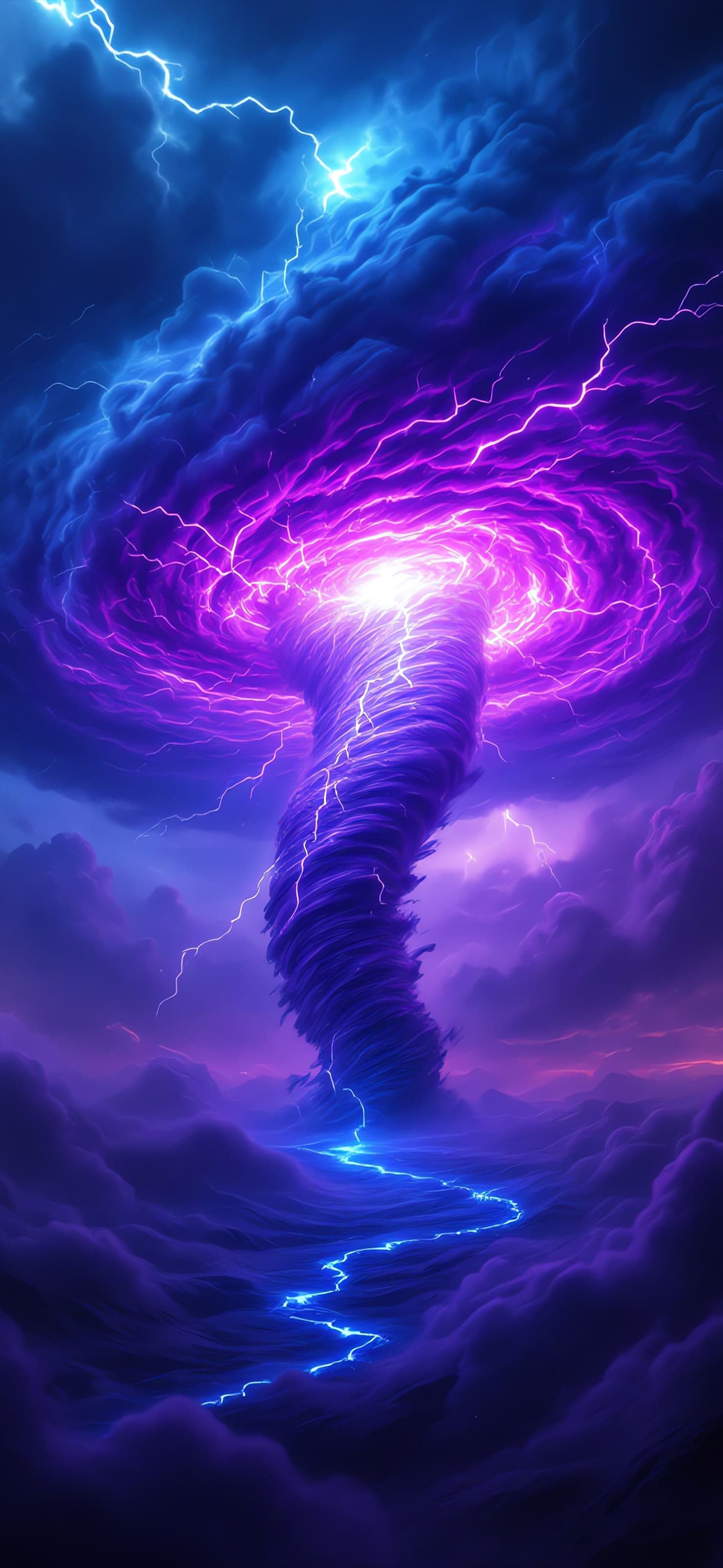 Lightning Tornado - free phone wallpaper